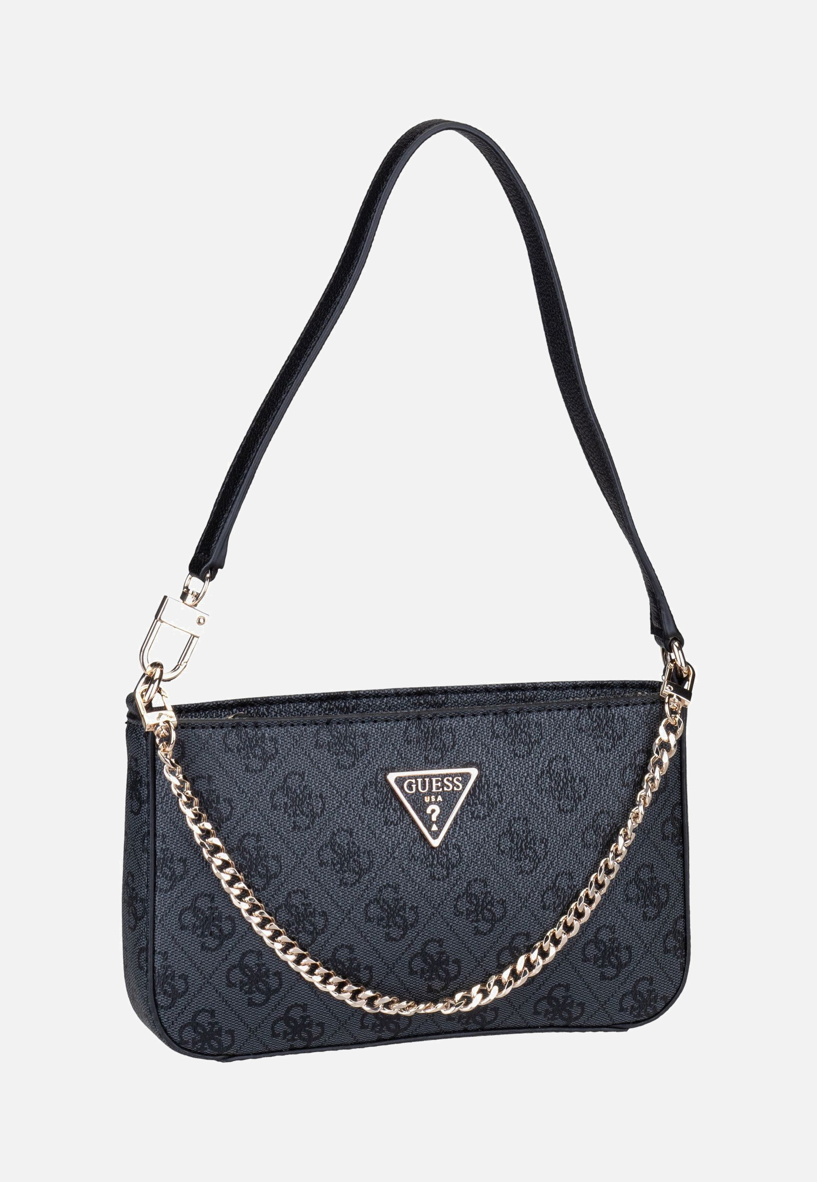 Guess - Noelle II Mini Top Zip SHB 72720 Logo Coal - Shoulder Bag | Women-Image