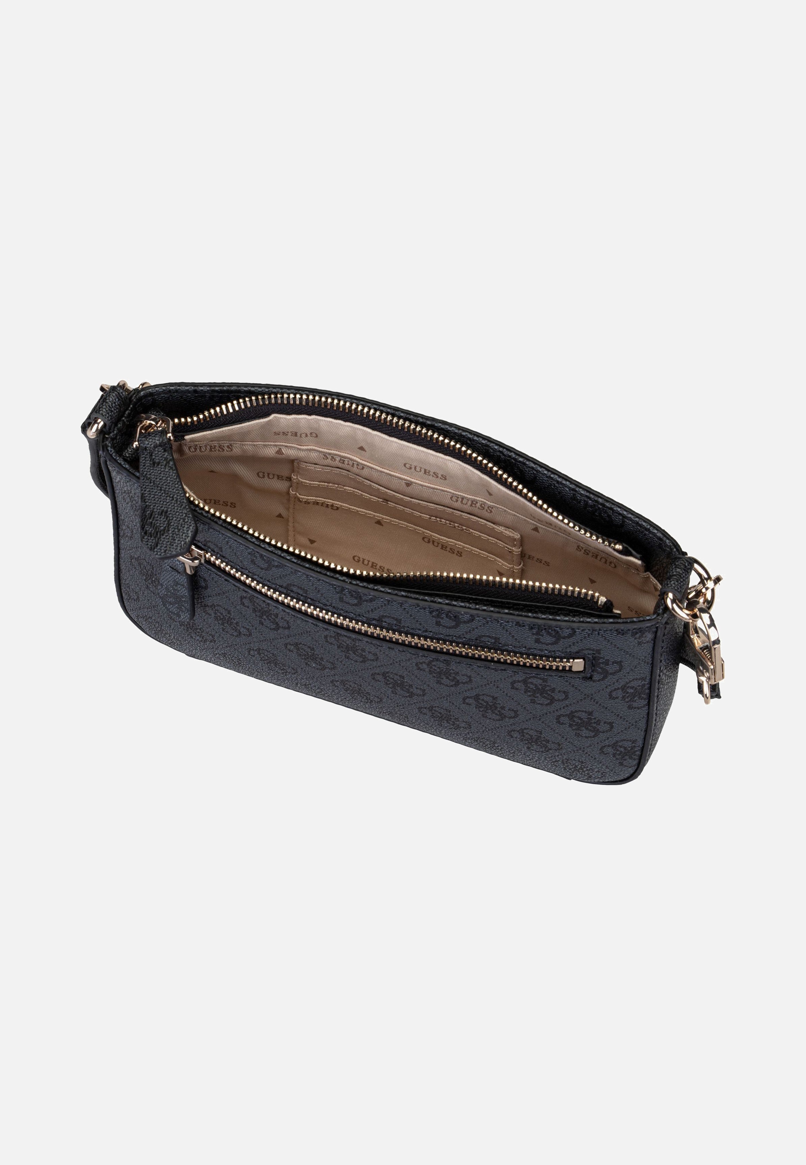 Guess - Noelle II Mini Top Zip SHB 72720 Logo Coal - Shoulder Bag | Women-Image
