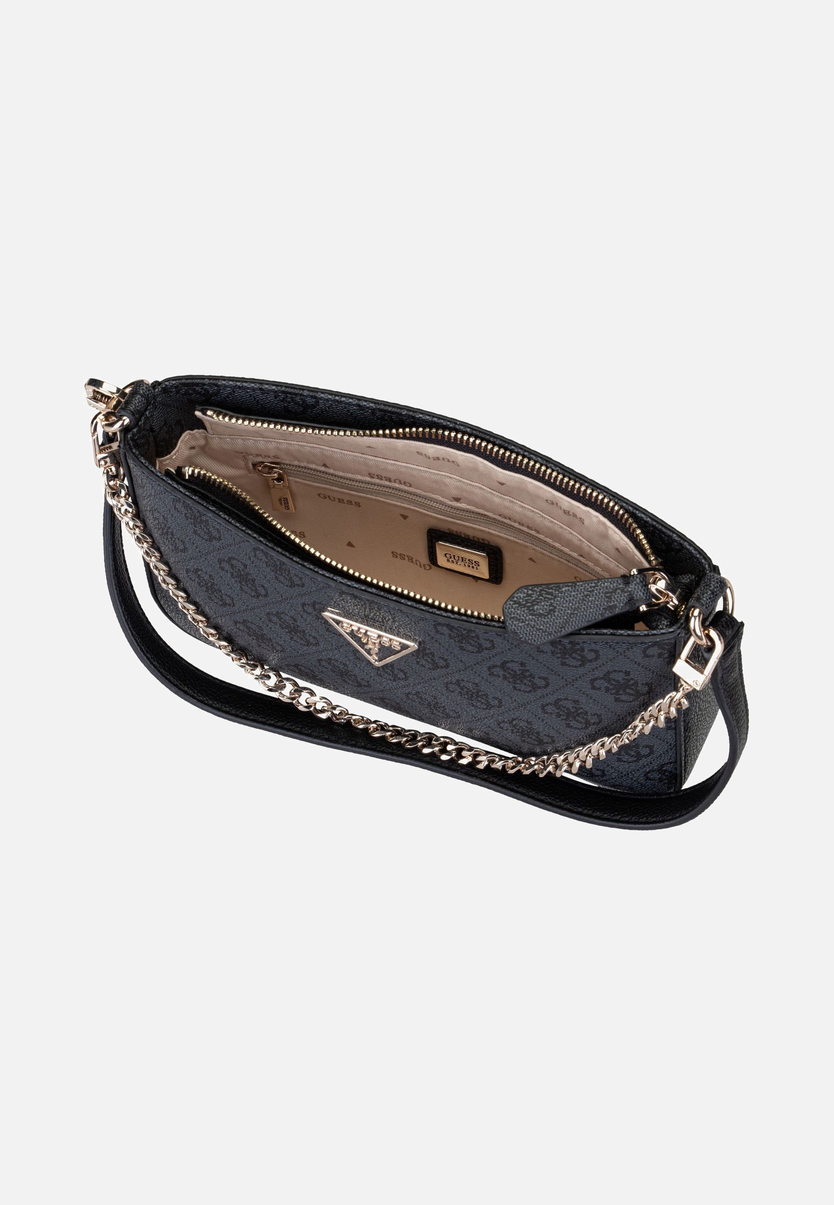 Guess - Noelle II Mini Top Zip SHB 72720 Logo Coal - Shoulder Bag | Women-Image