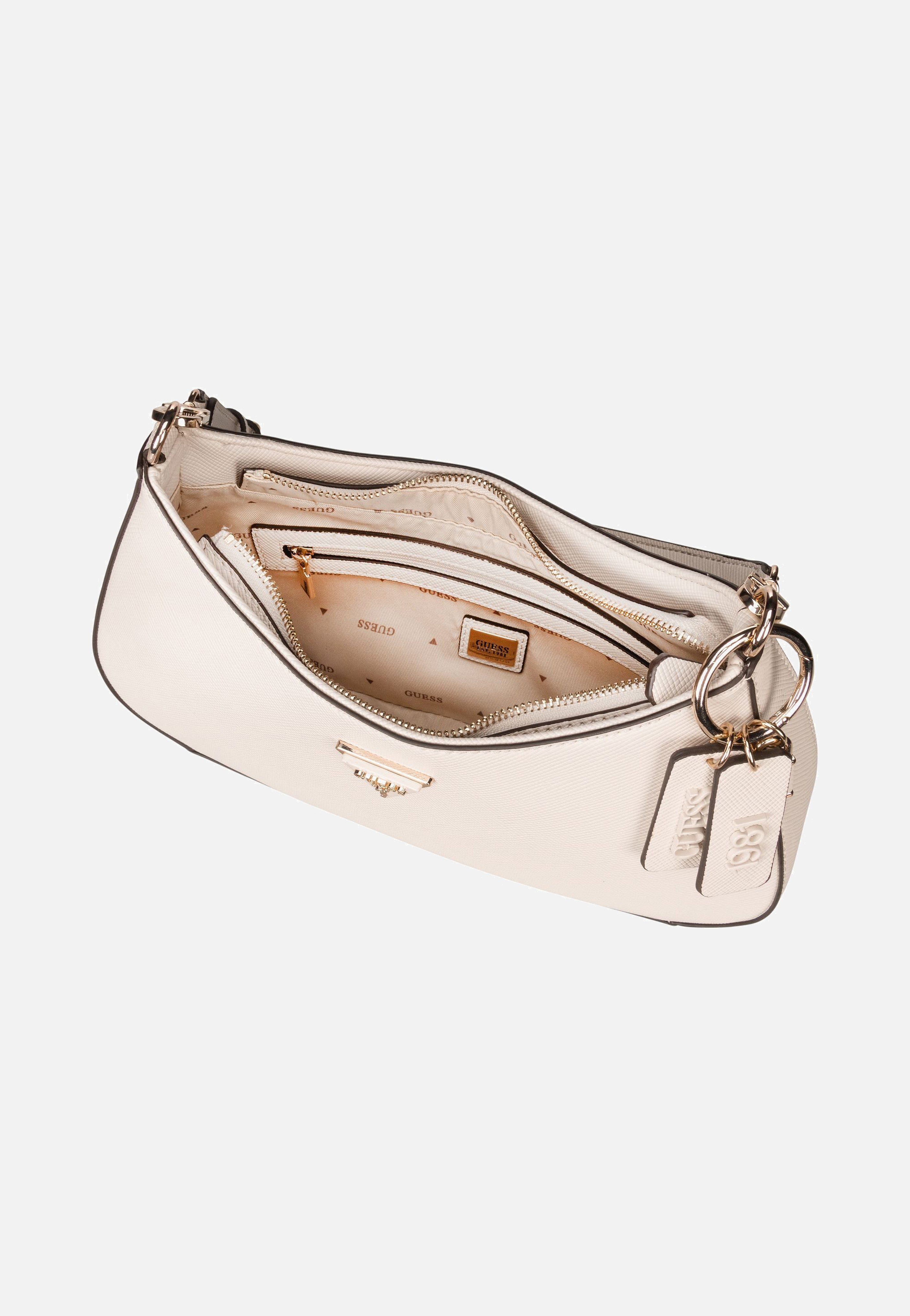 Guess Noelle II Top Zip SHB 72180 Bone Schultertasche