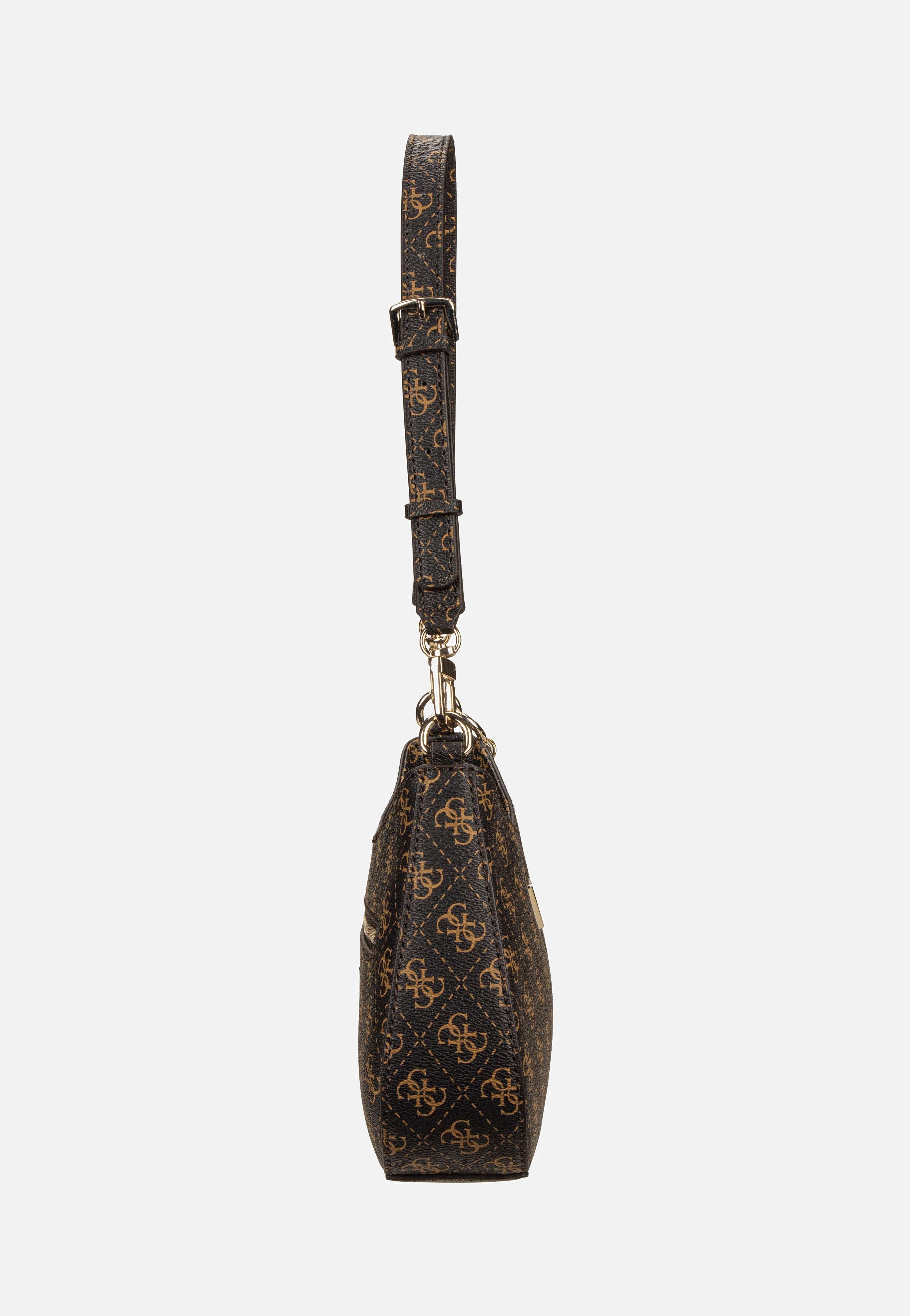 Guess - Noelle II Top Zip SHB 72180 Logo Brown - Evening Bag | Women-Image