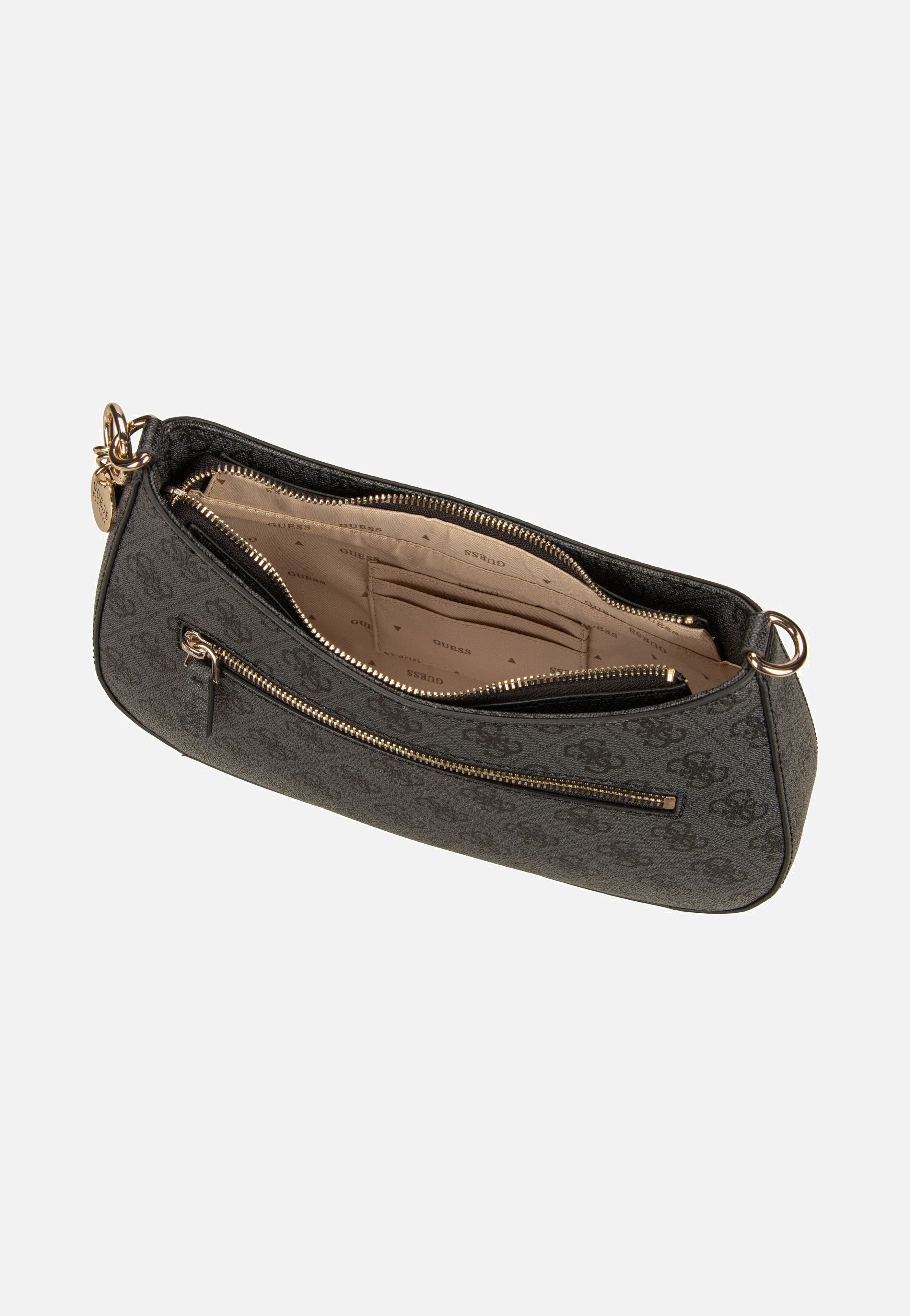 Guess - Noelle II Top Zip SHB 72180 Logo Coal - Evening Bag | Women-Image