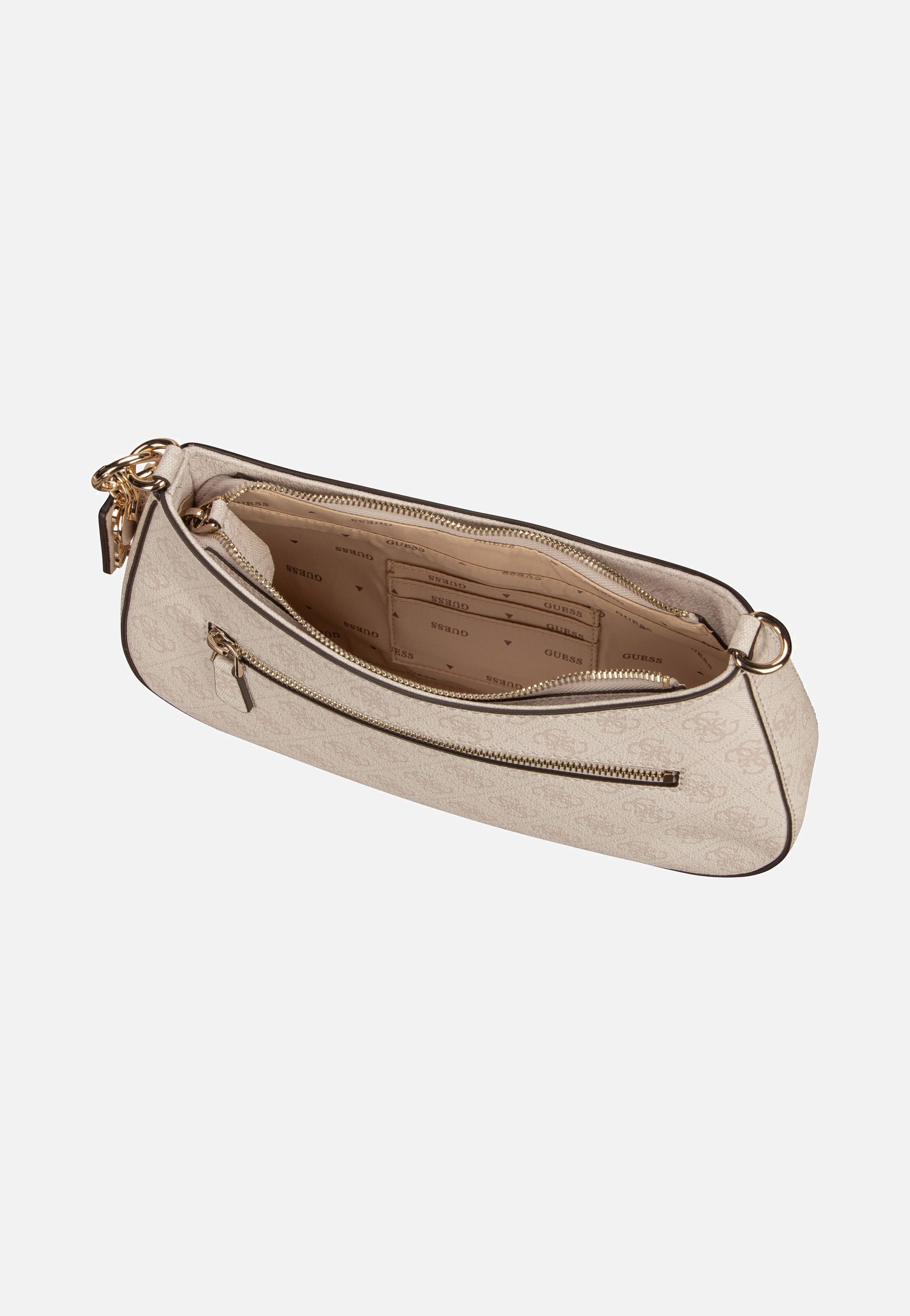 Guess - Noelle II Top Zip SHB 72180 Logo White - Evening Bag | Women-Image
