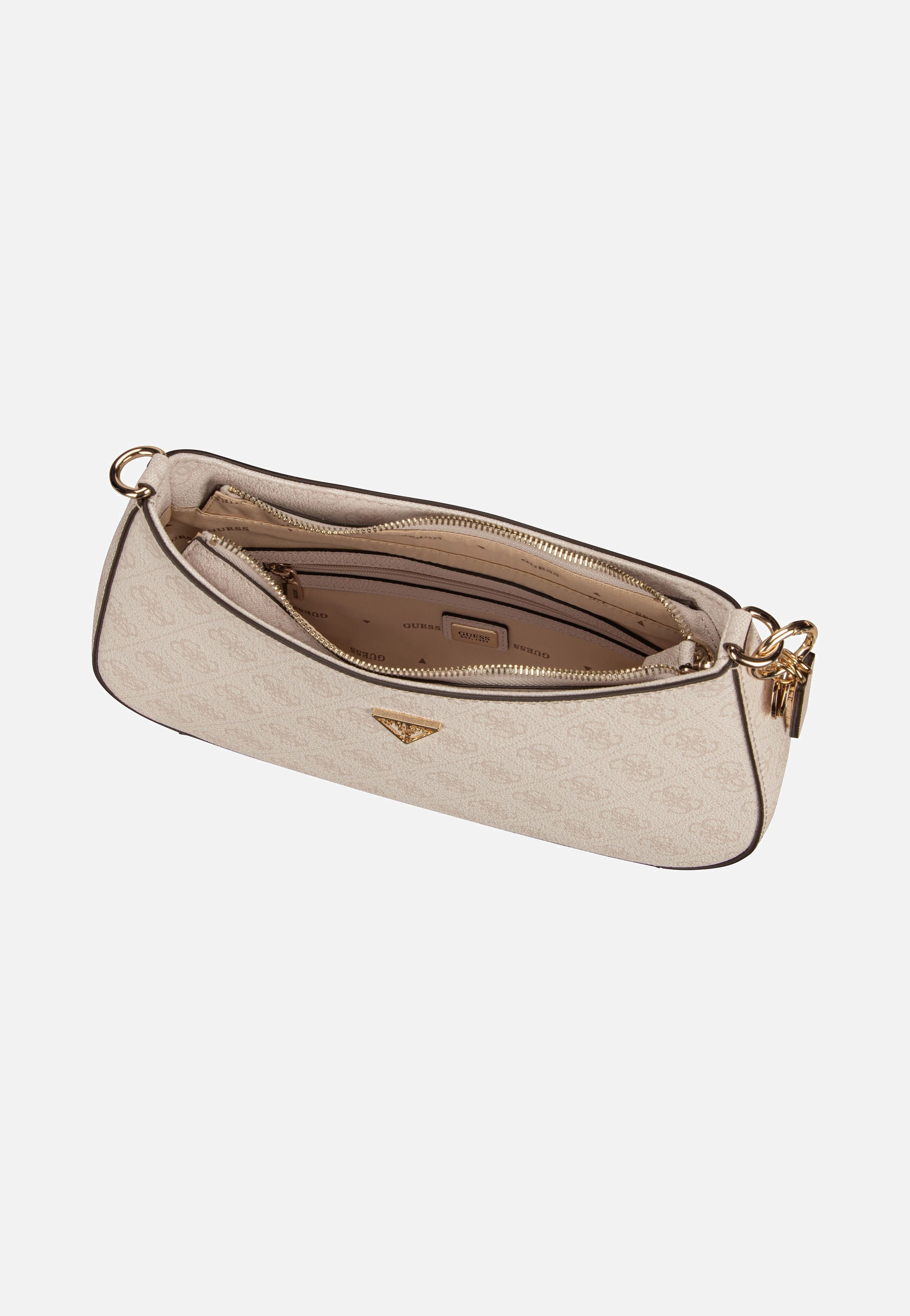Guess - Noelle II Top Zip SHB 72180 Logo White - Evening Bag | Women-Image