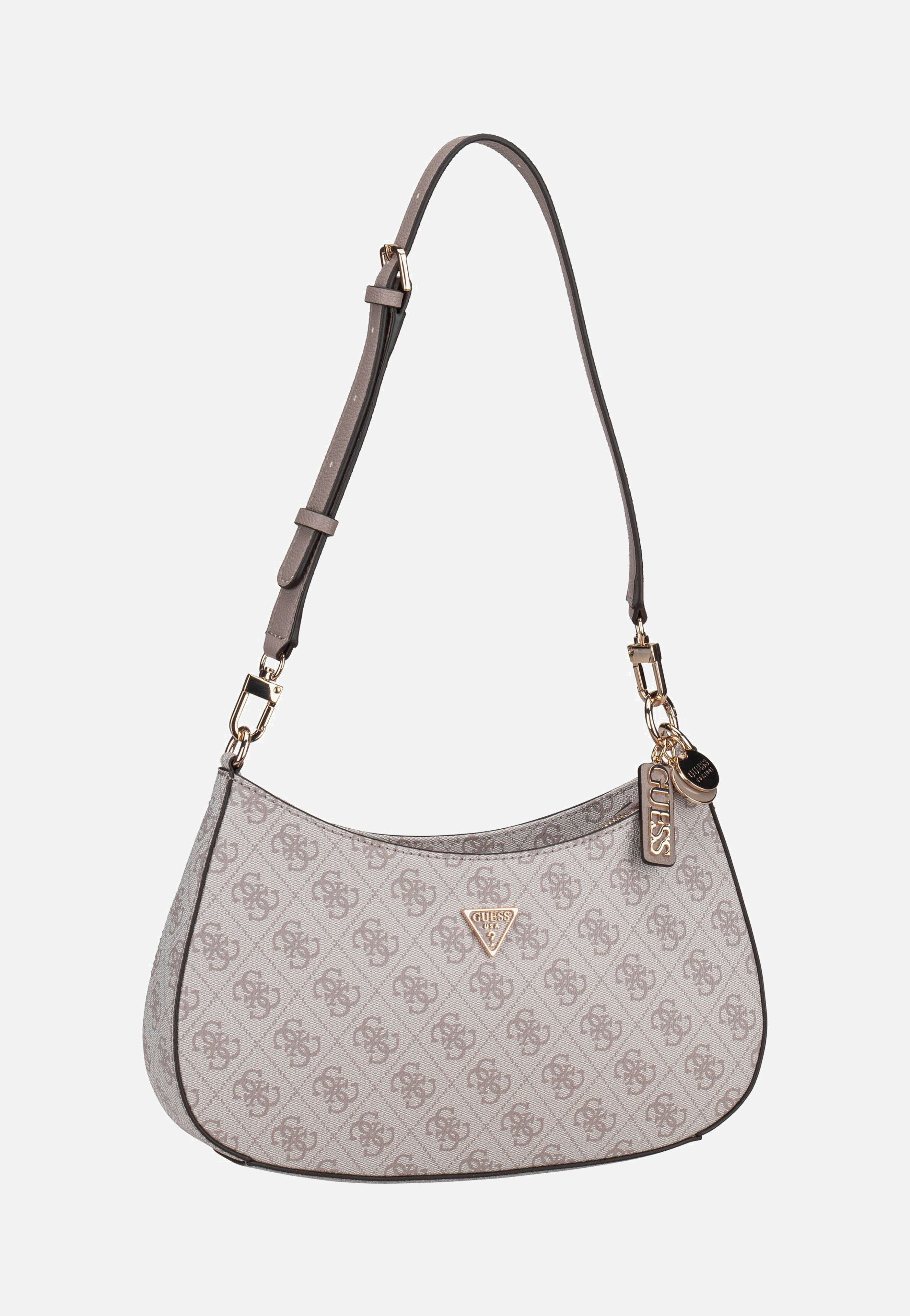 Guess - Noelle II Top Zip SHB Logo 72180 Dark Taupe - Evening Bag | Women-Image