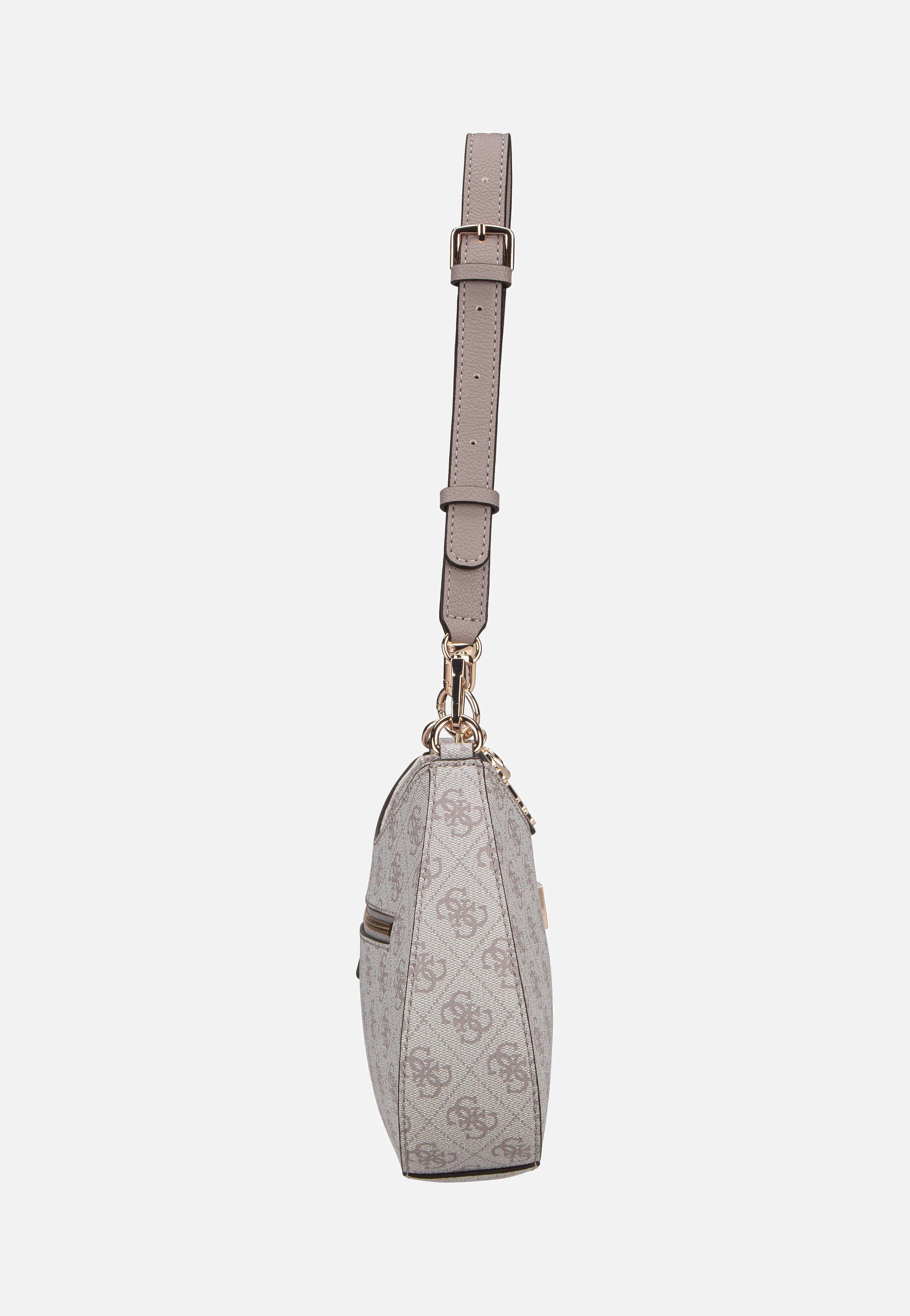 Guess - Noelle II Top Zip SHB Logo 72180 Dark Taupe - Evening Bag | Women-Image