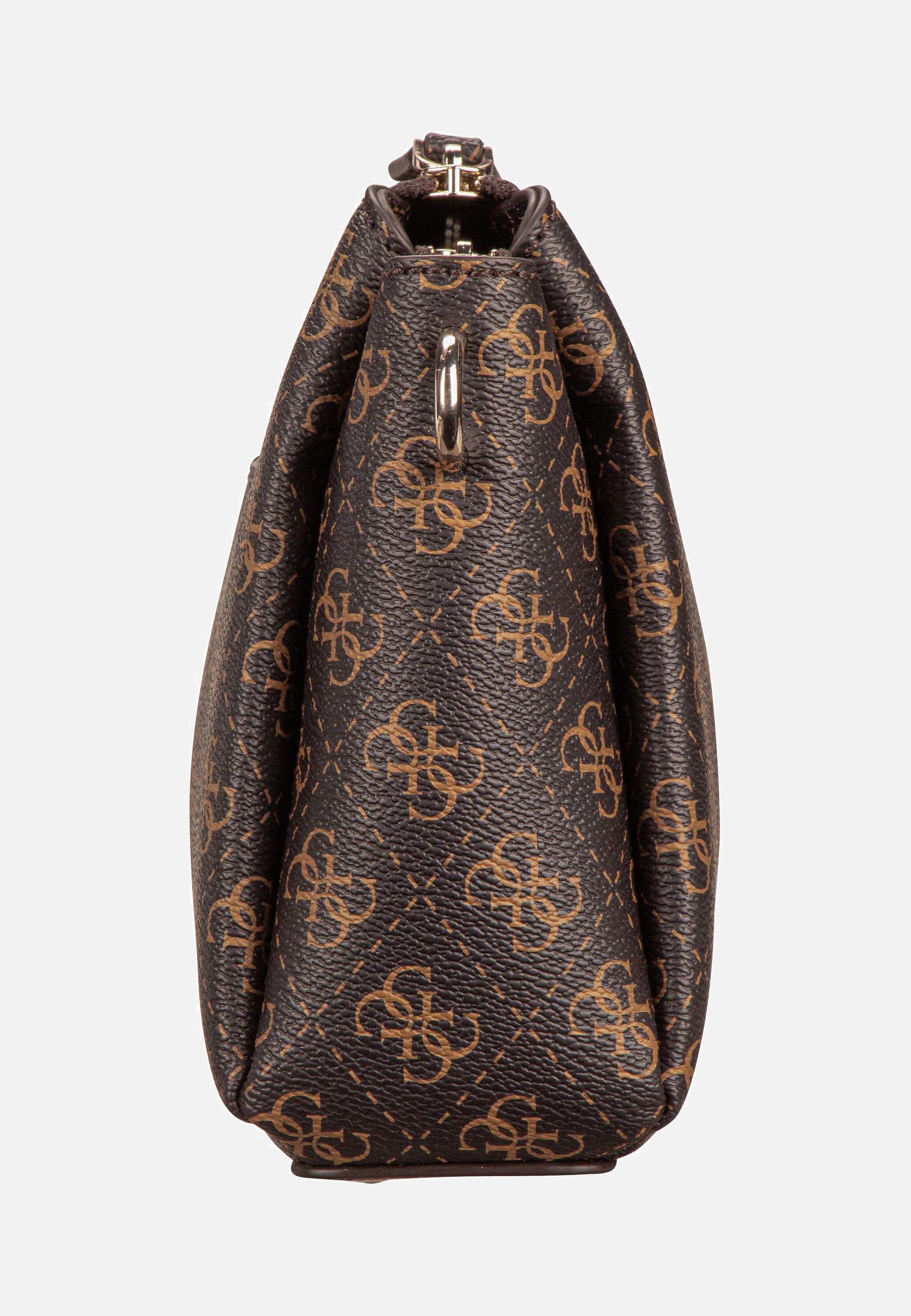 Guess - Noelle II Tri Comp CB 72120 Logo Brown - Crossbody Bag | Women-Image