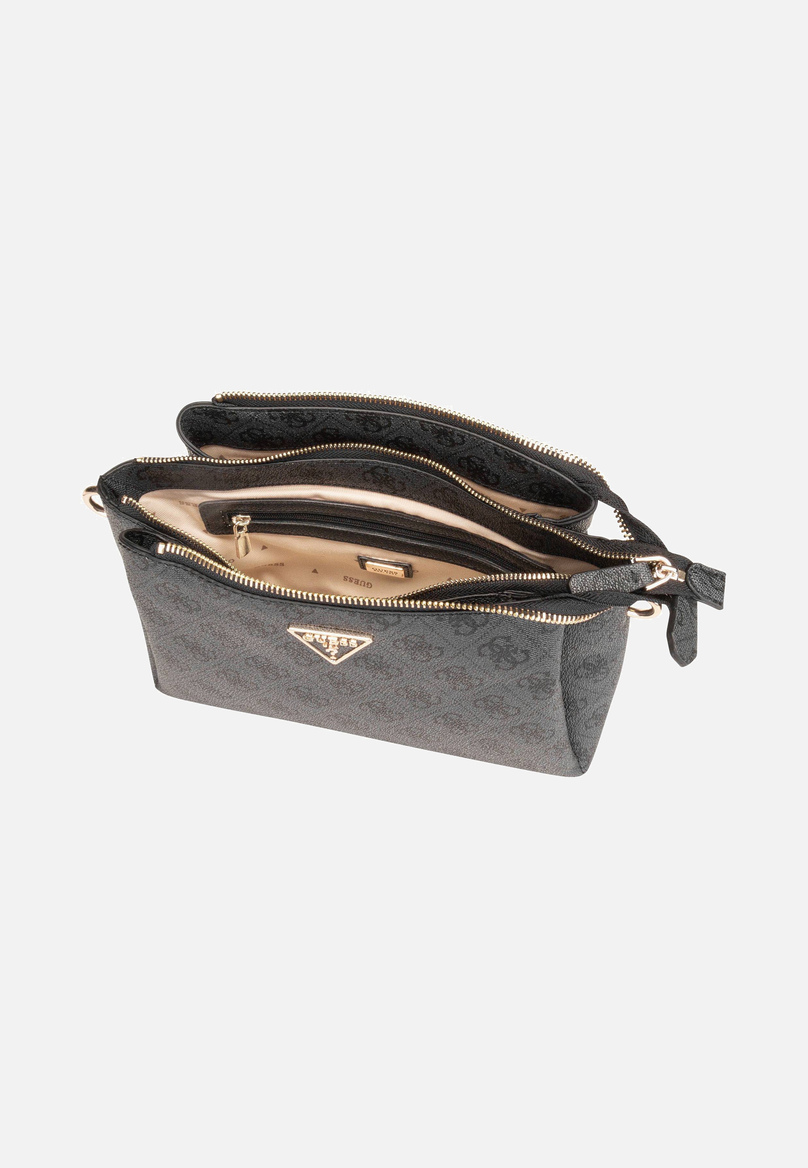 Guess - Noelle II Tri Comp CB 72120 Logo Coal - Crossbody Bag | Women-Image