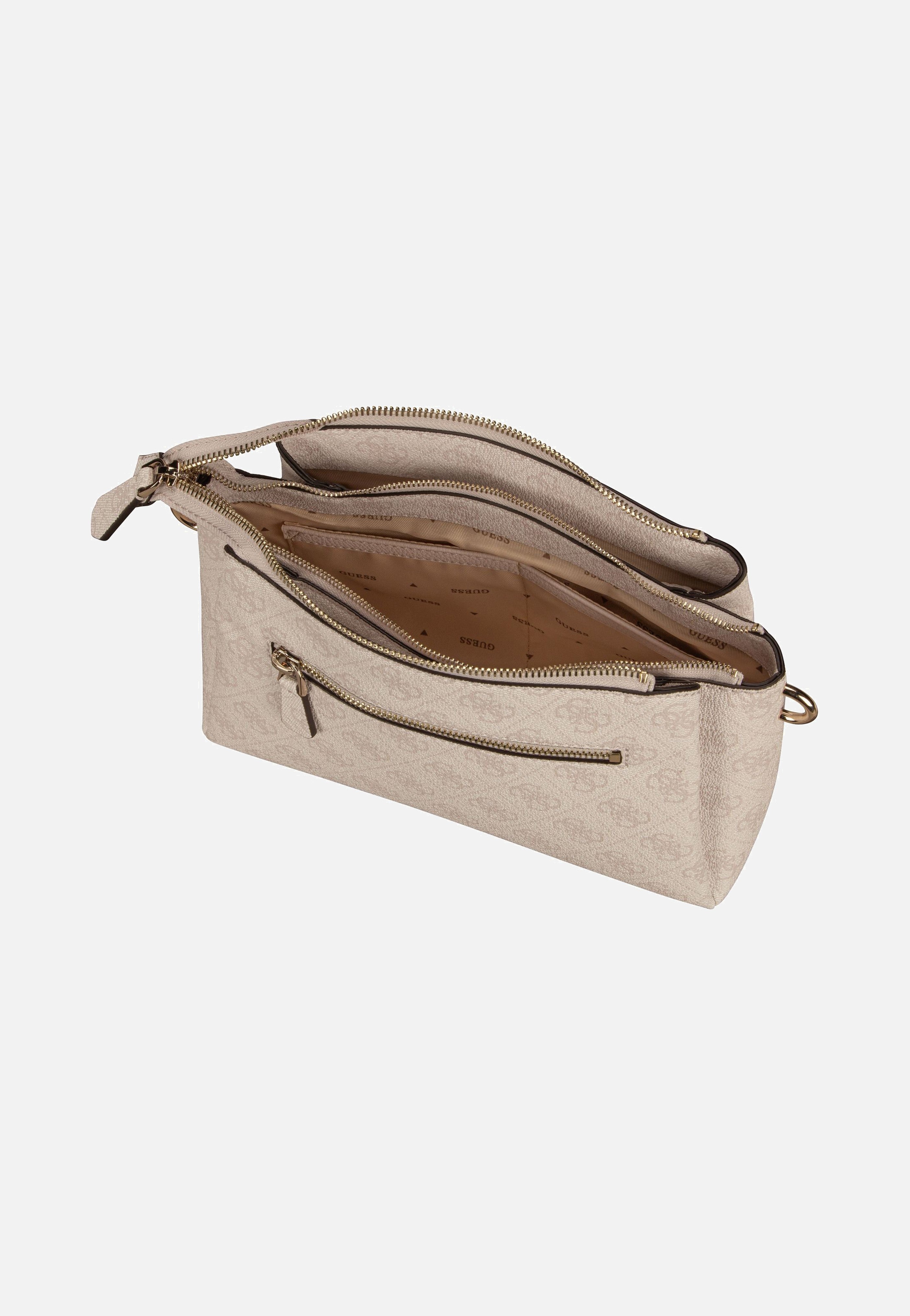 Guess - Noelle II Tri Comp CB 72120 Logo White - Crossbody Bag | Women-Image