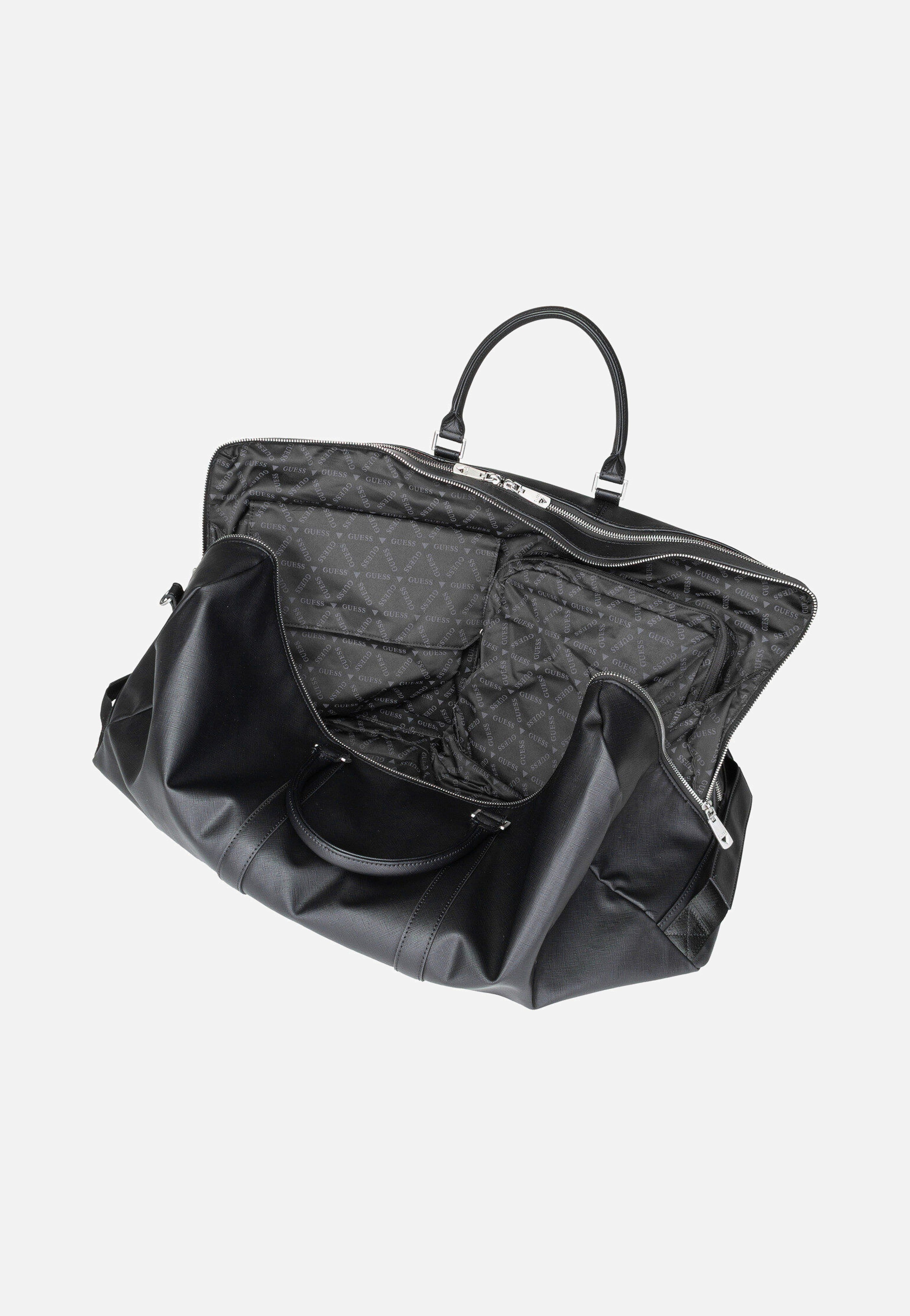 Guess - Pisa Saffiano Eco Double Zip Black - Weekender | Neutral-Image