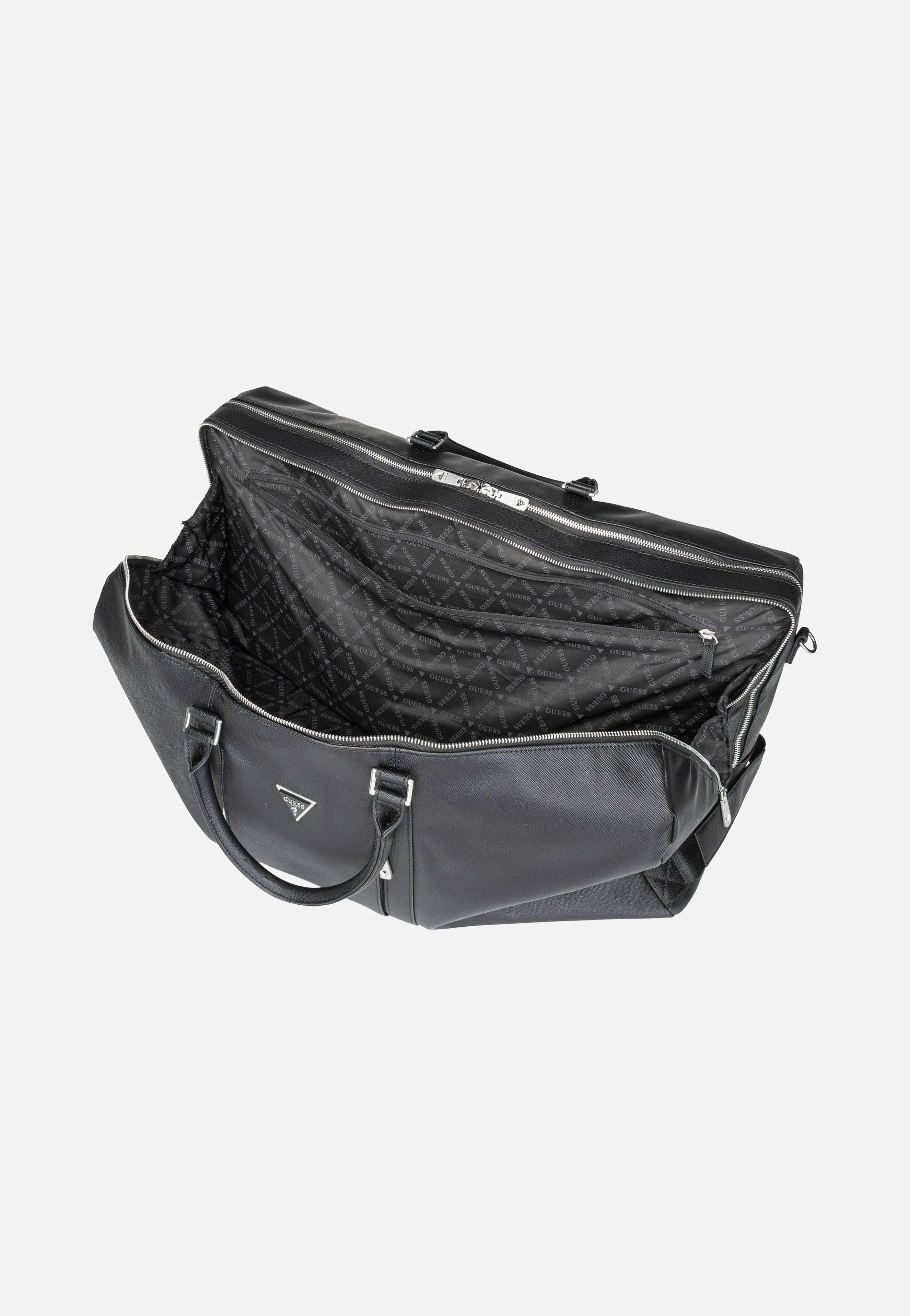 Guess - Pisa Saffiano Eco Double Zip Black - Weekender | Neutral-Image