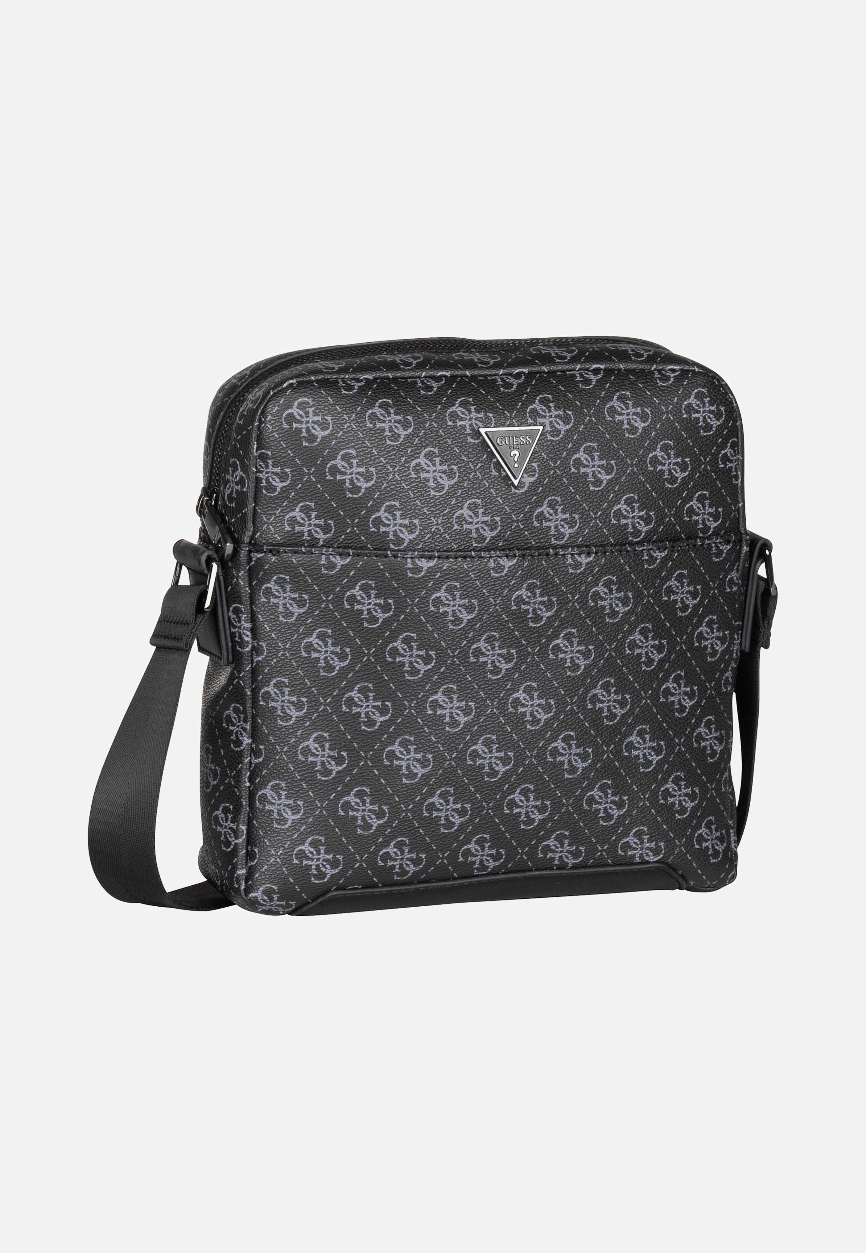 Guess - Torino 4G Eco Flat Dark Black - Crossbody Bag | Men-Image