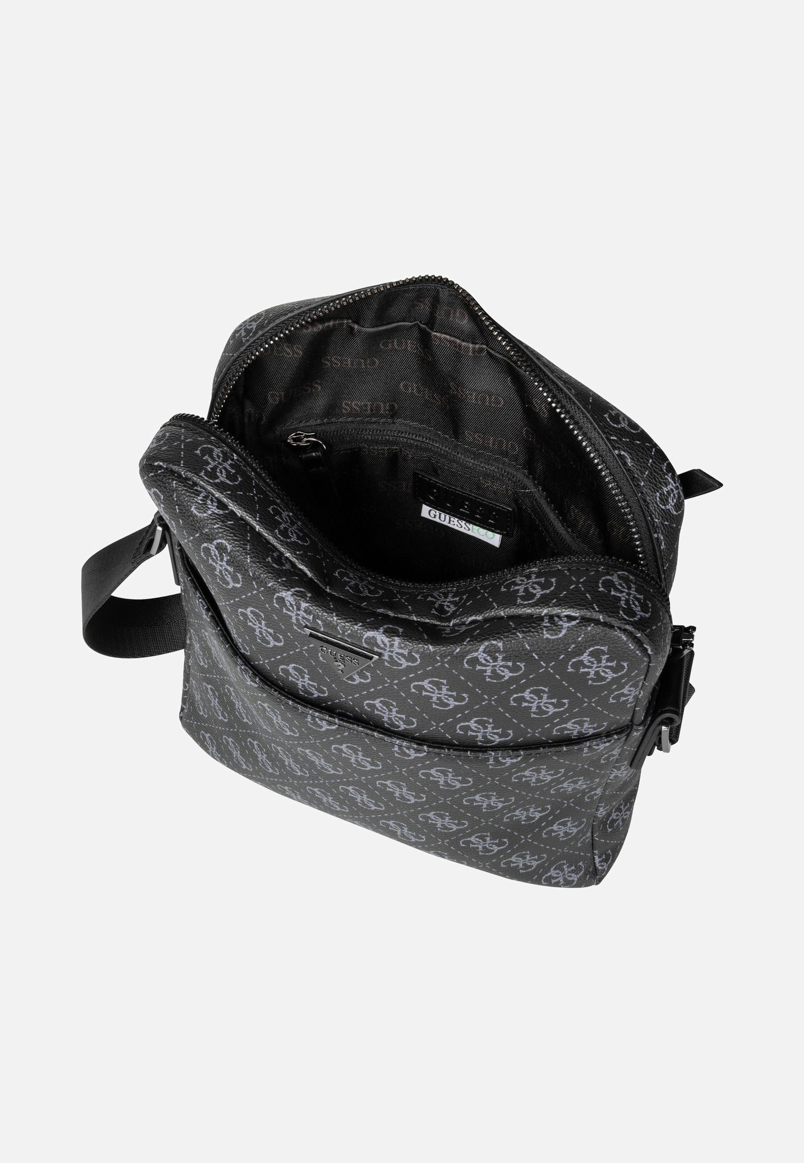 Guess - Torino 4G Eco Flat Dark Black - Crossbody Bag | Men-Image