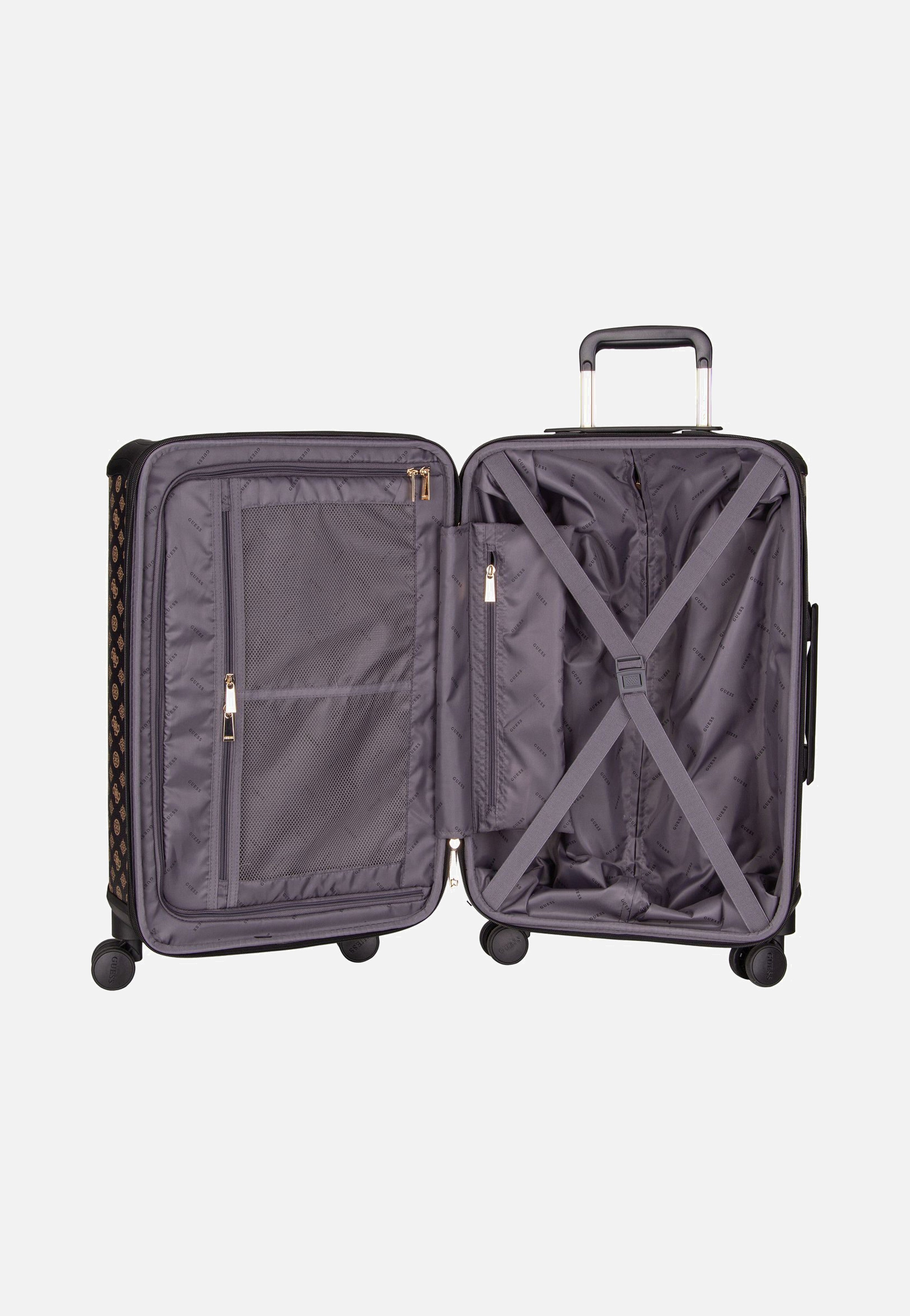 Guess - Wilder 22 in 8-Wheeler Logo Brown - Suitcase | Neutral-Image