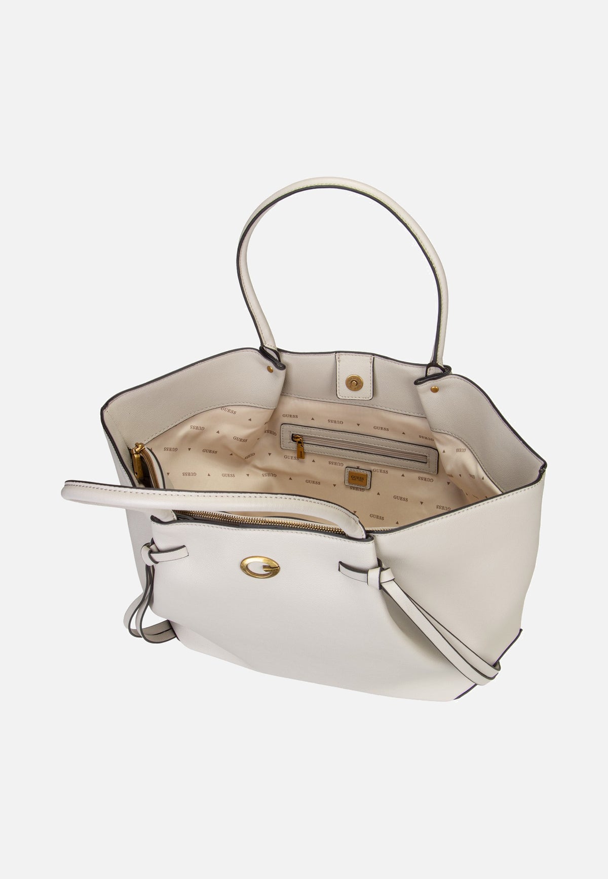 Guess Allegra Girlfriend 37230 Bone Tote Bag