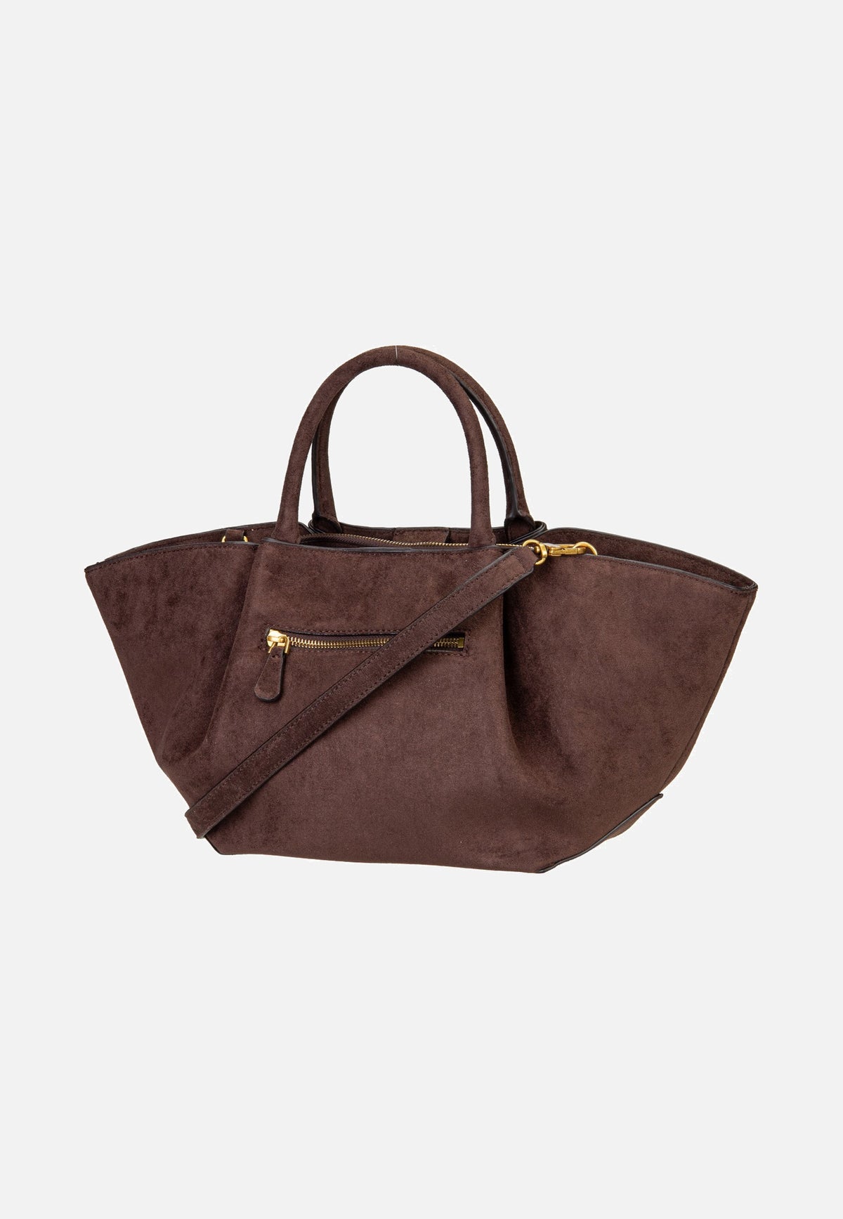 Guess Allegra Girlfriend Suede 37060 Espresso Satchel