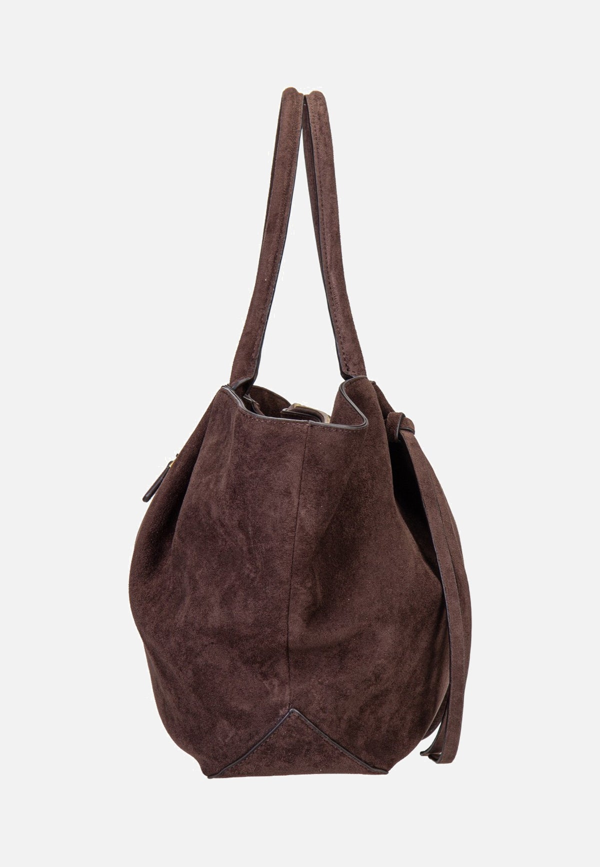 Guess Allegra Girlfriend Suede 37230 Espresso Tote Bag