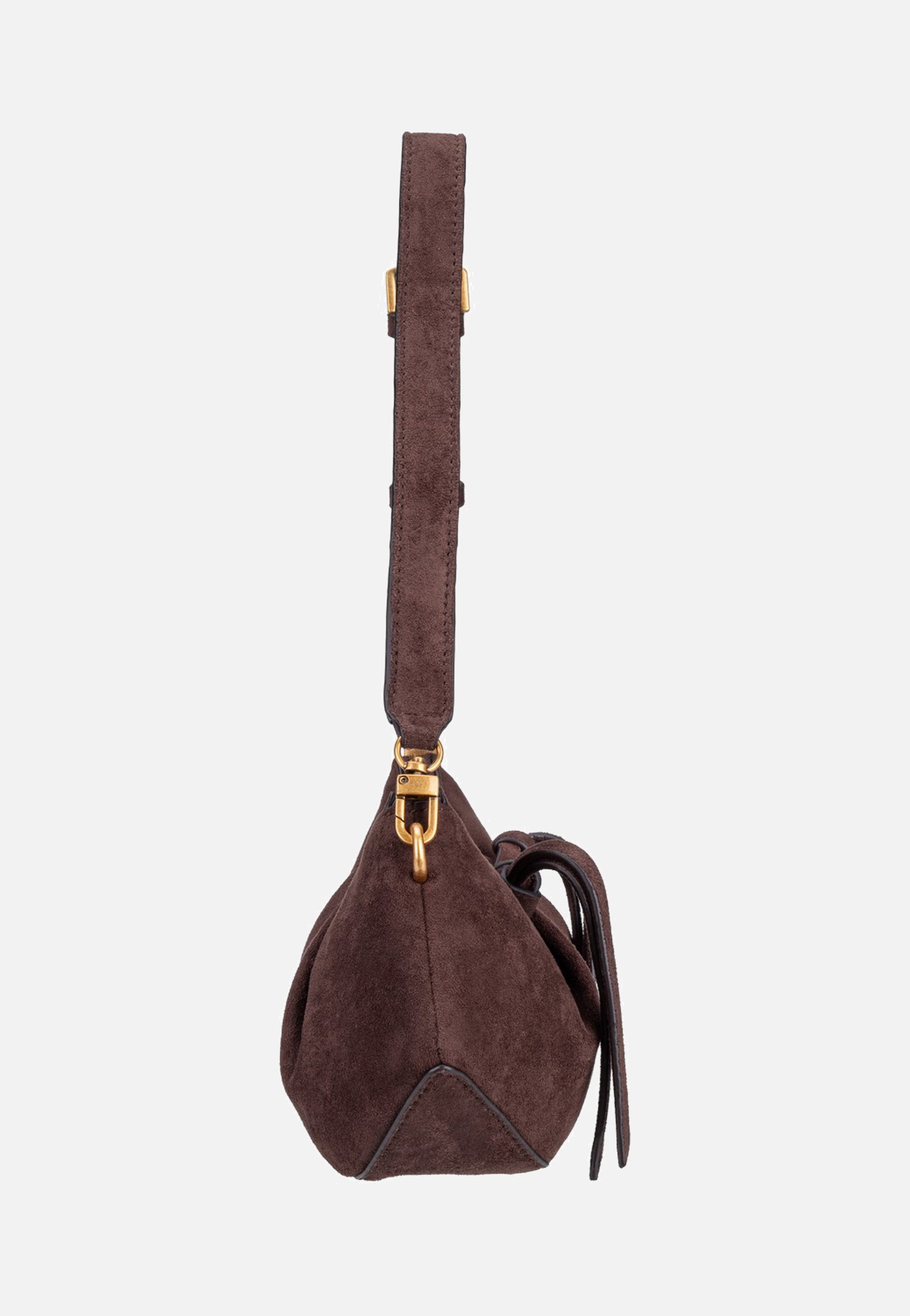 Guess Allegra Shoulder Suede 37180 Espresso Schultertasche