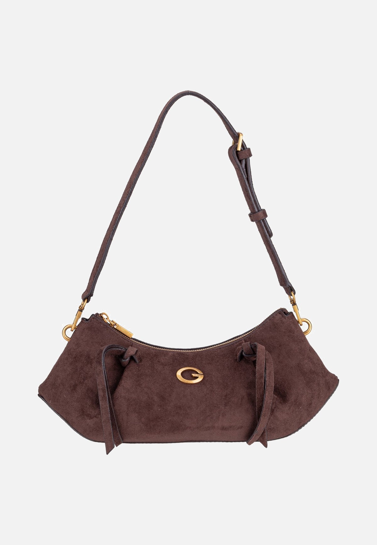 Guess Allegra Shoulder Suede 37180 Espresso Schultertasche