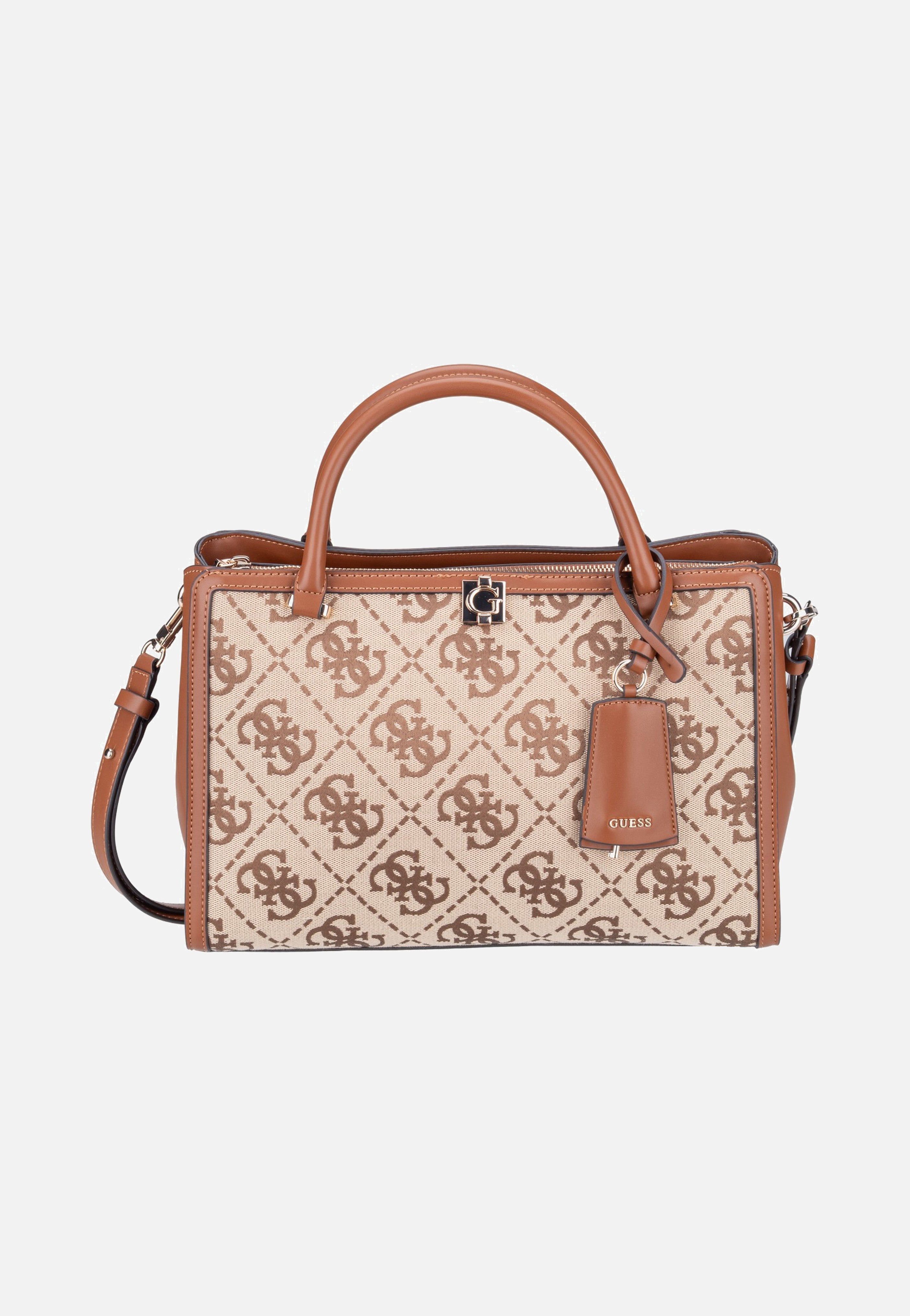 Guess Audrey Logo Girlfriend 55070 Latte Logo Satchel