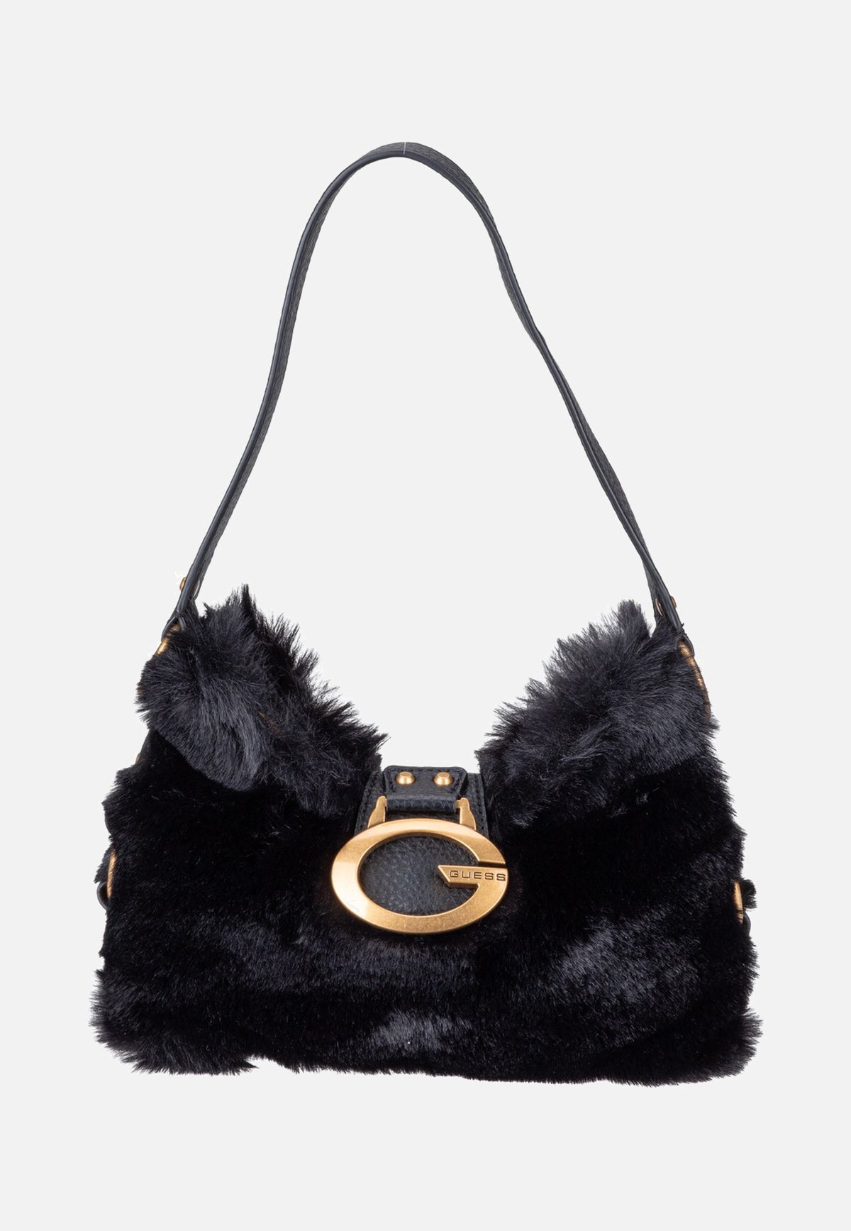 Guess Camden Mini FUR 8720 Black Schultertasche