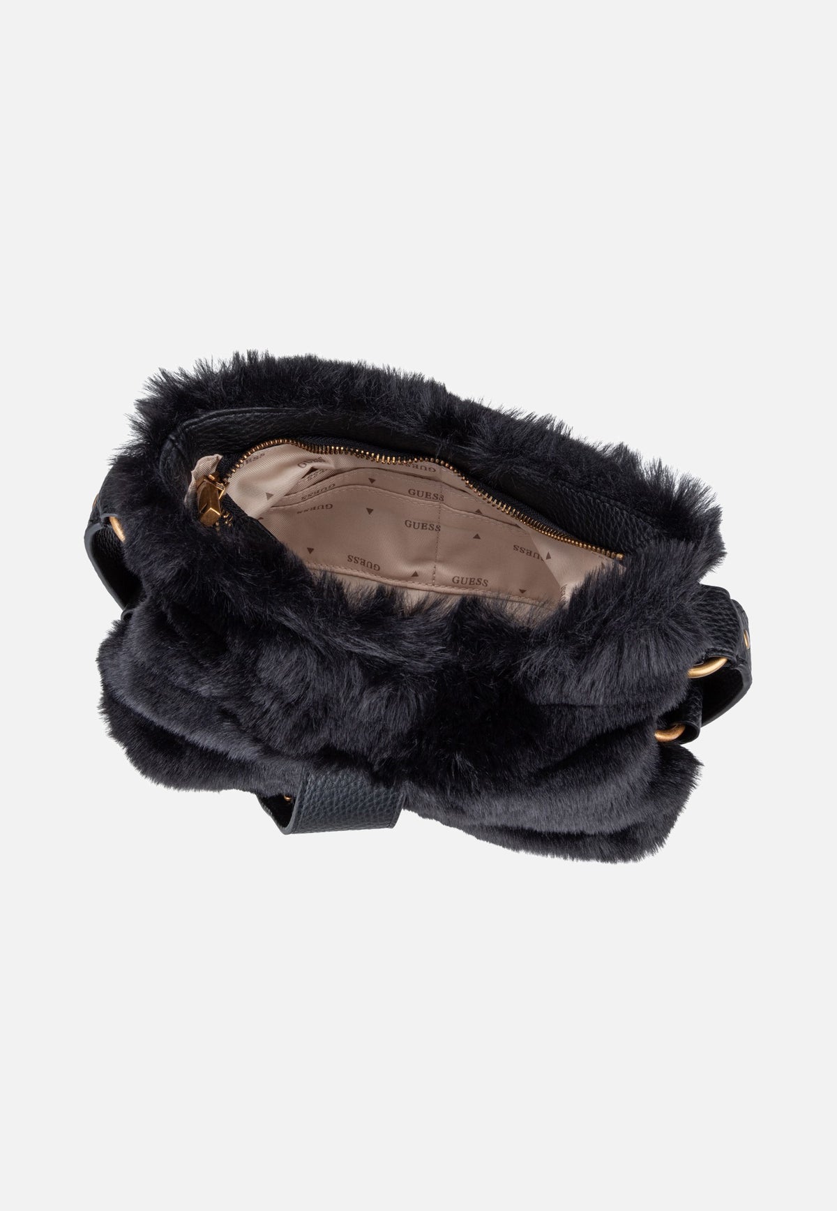 Guess Camden Mini FUR 8720 Black Schultertasche