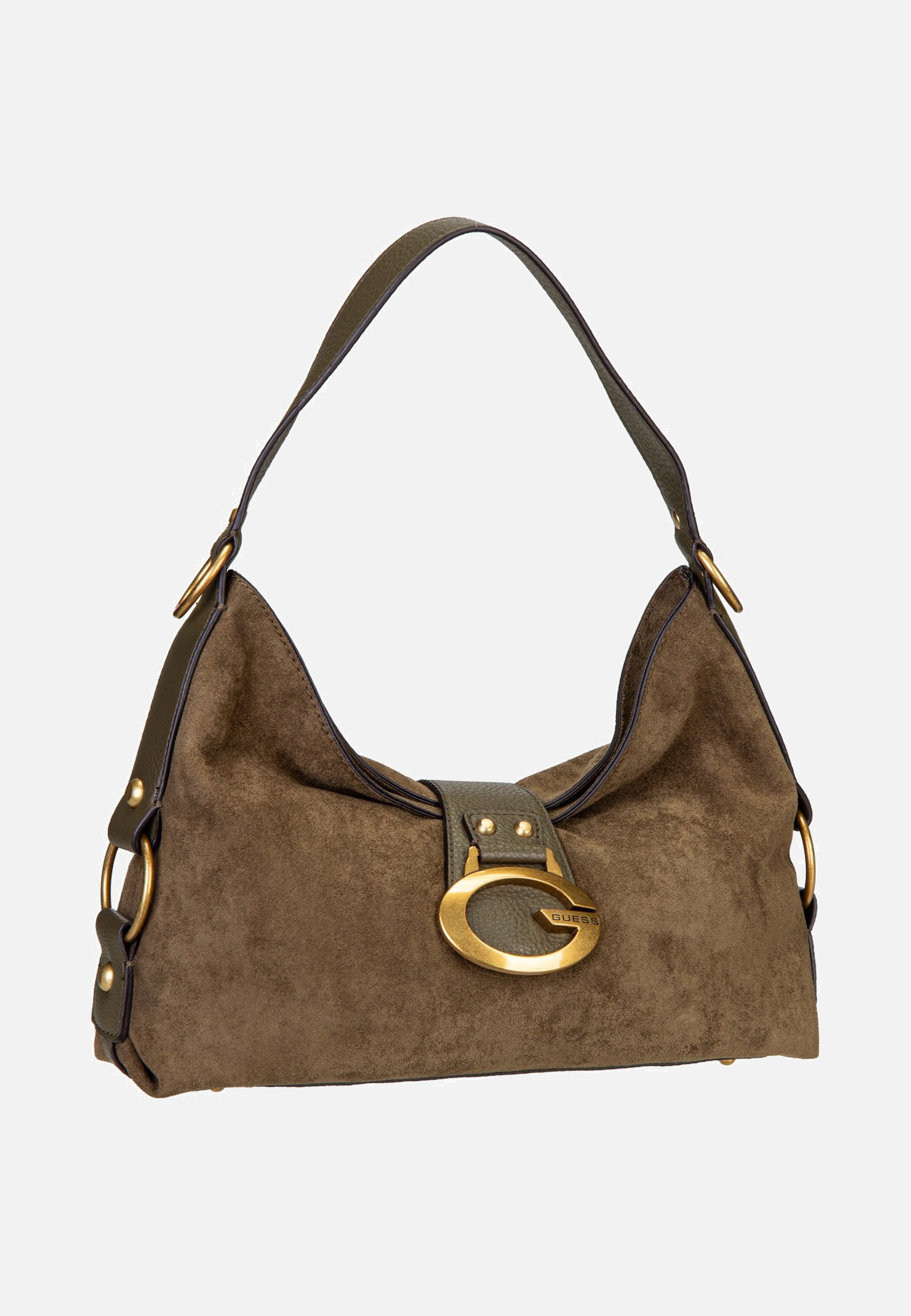 Guess Camden Shoulder Suede 8180 Olive Schultertasche