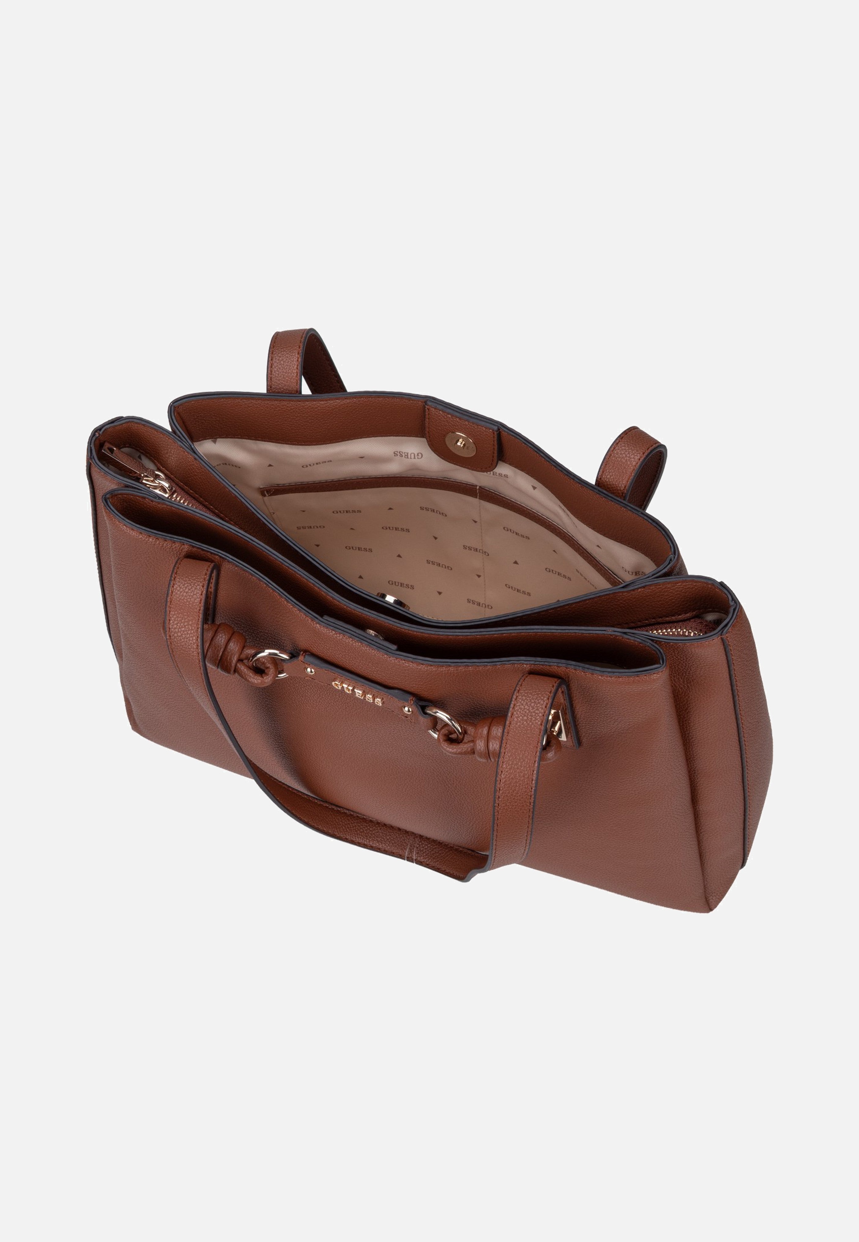 Guess Camelia 3 Comp 42230 Cognac Tote Bag