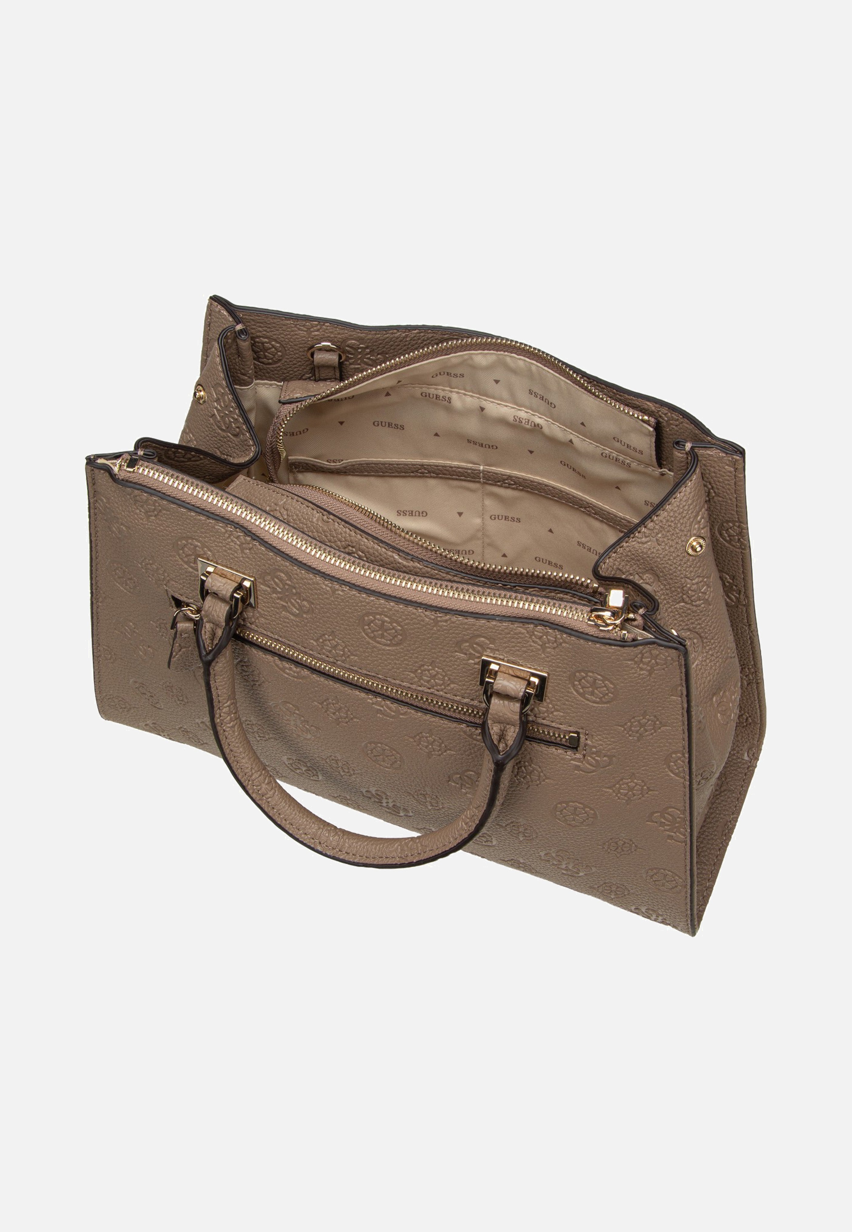 Guess Cresidia II Society SAT 88070 Dark Oak Satchel