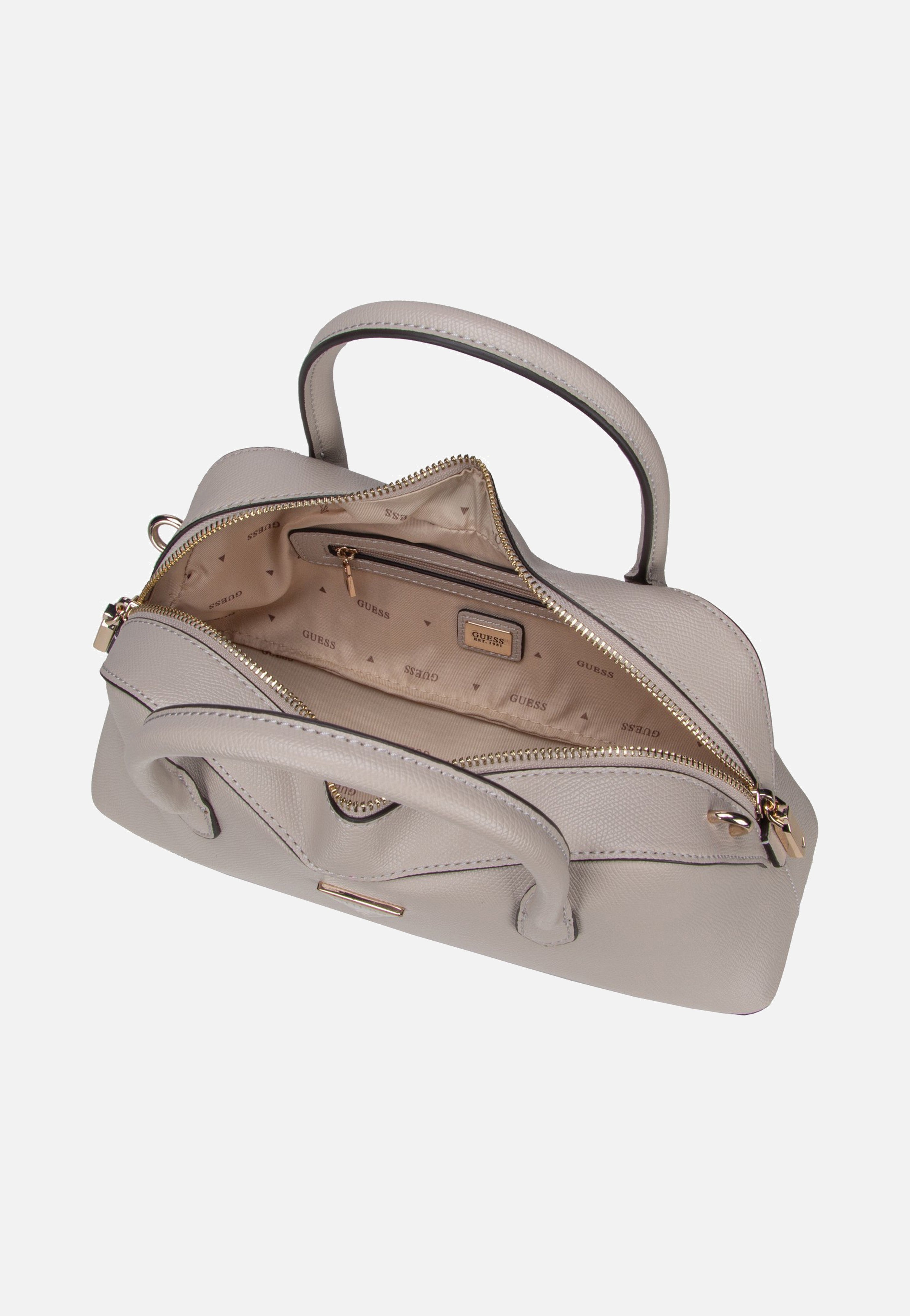 Guess - Davina Satchel Light Taupe - Satchel | Women-Image