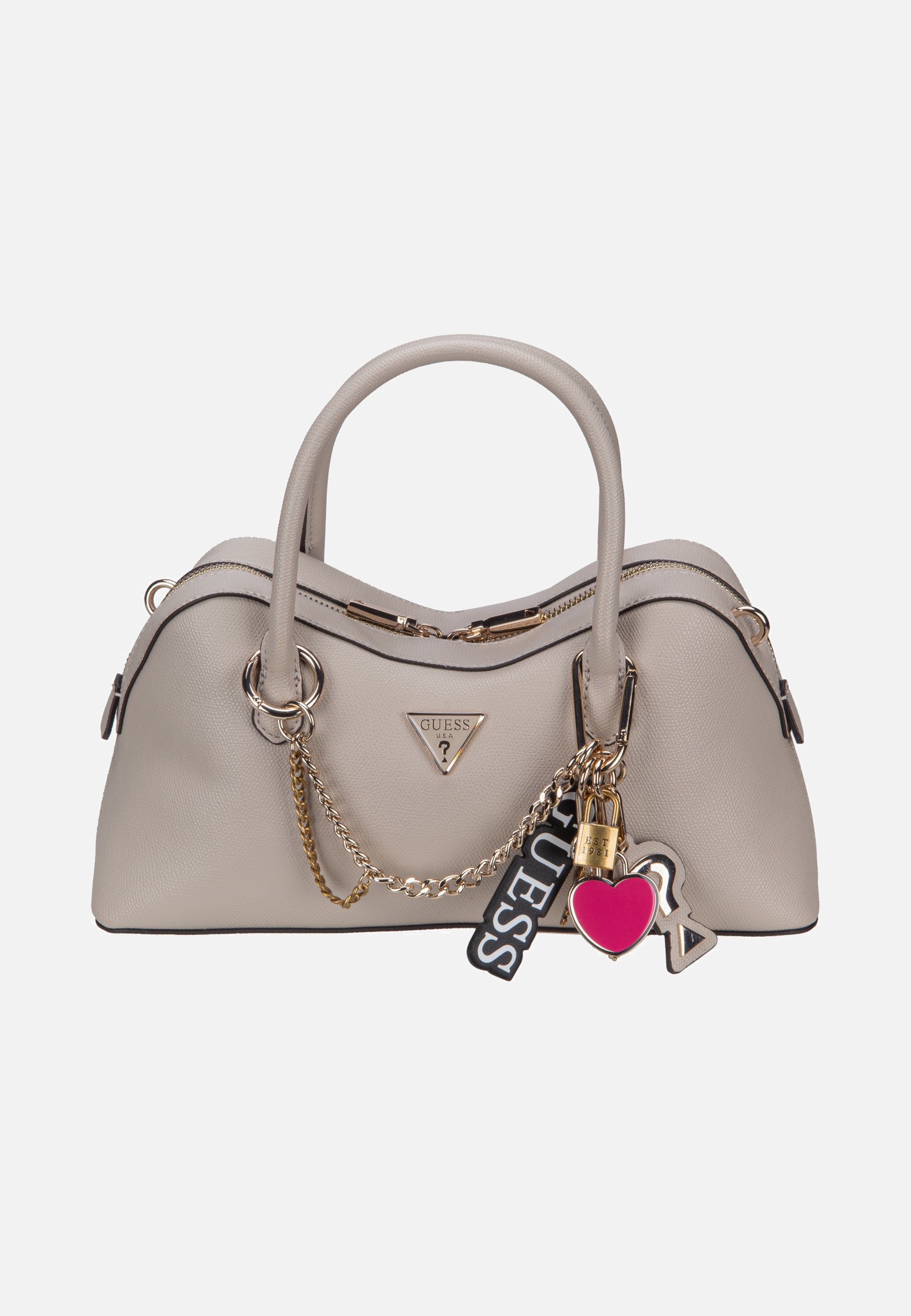 Guess - Davina Satchel Light Taupe - Satchel | Women-Image