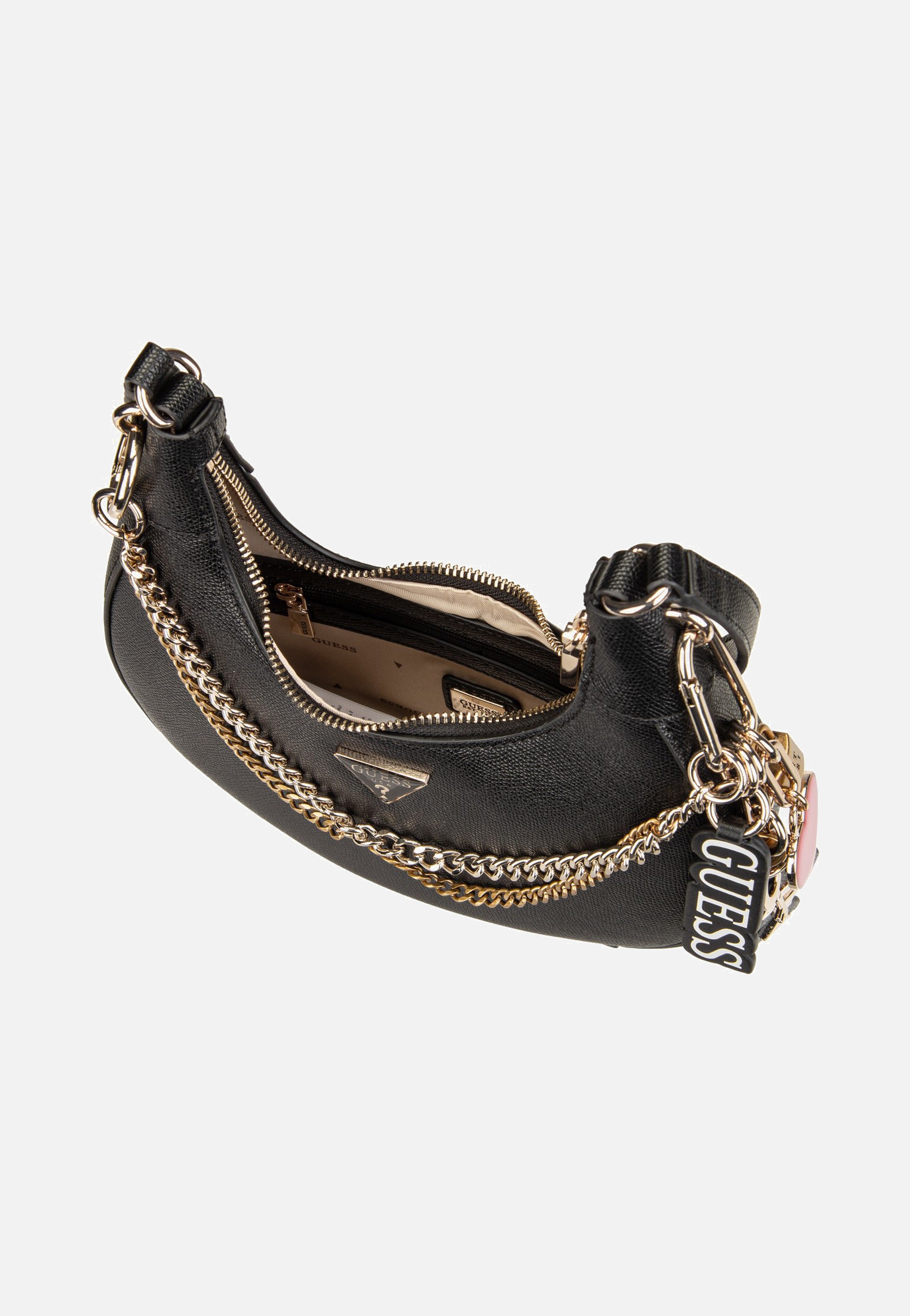 Guess Davina Shoulder Black Schultertasche