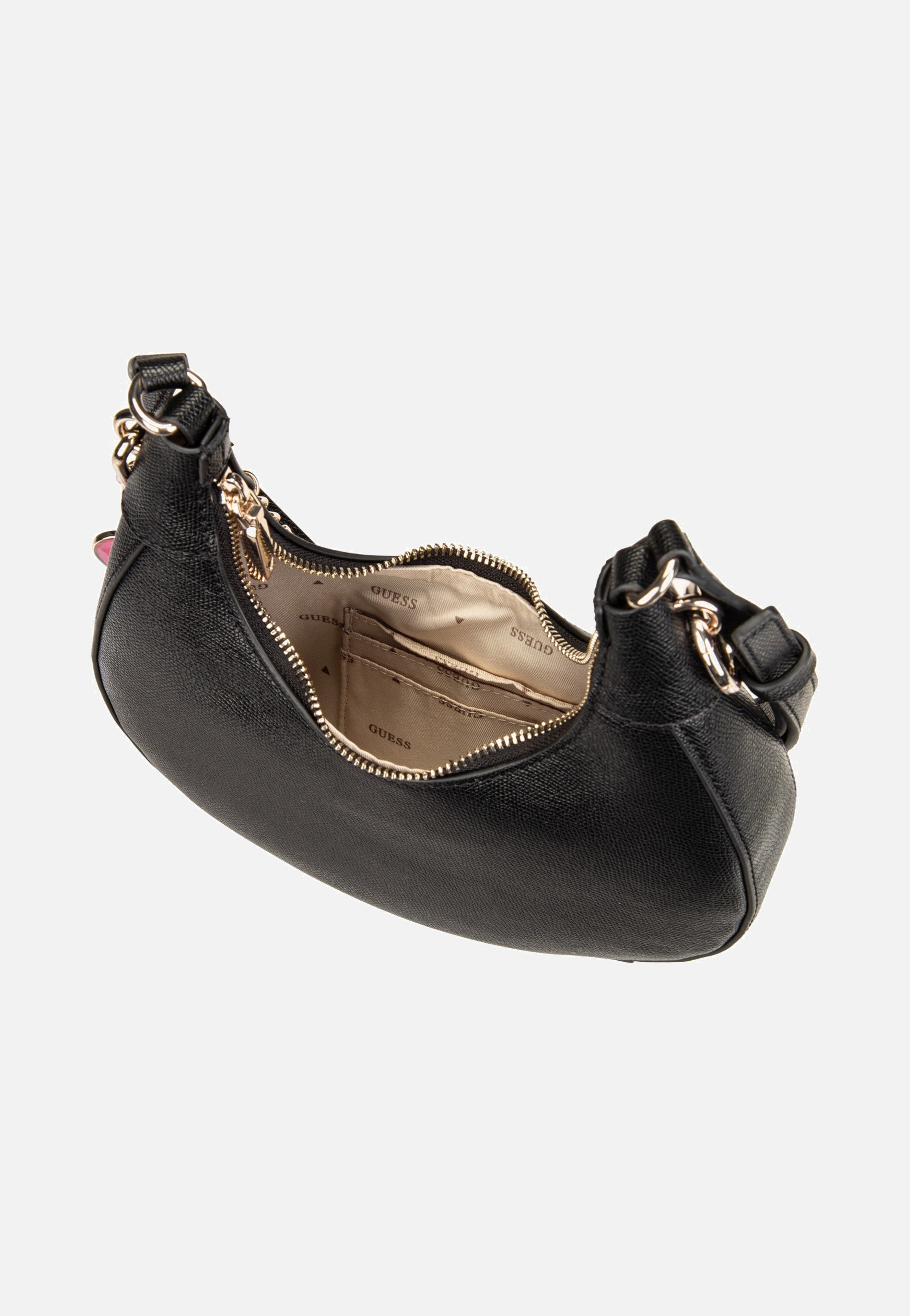 Guess Davina Shoulder Black Schultertasche