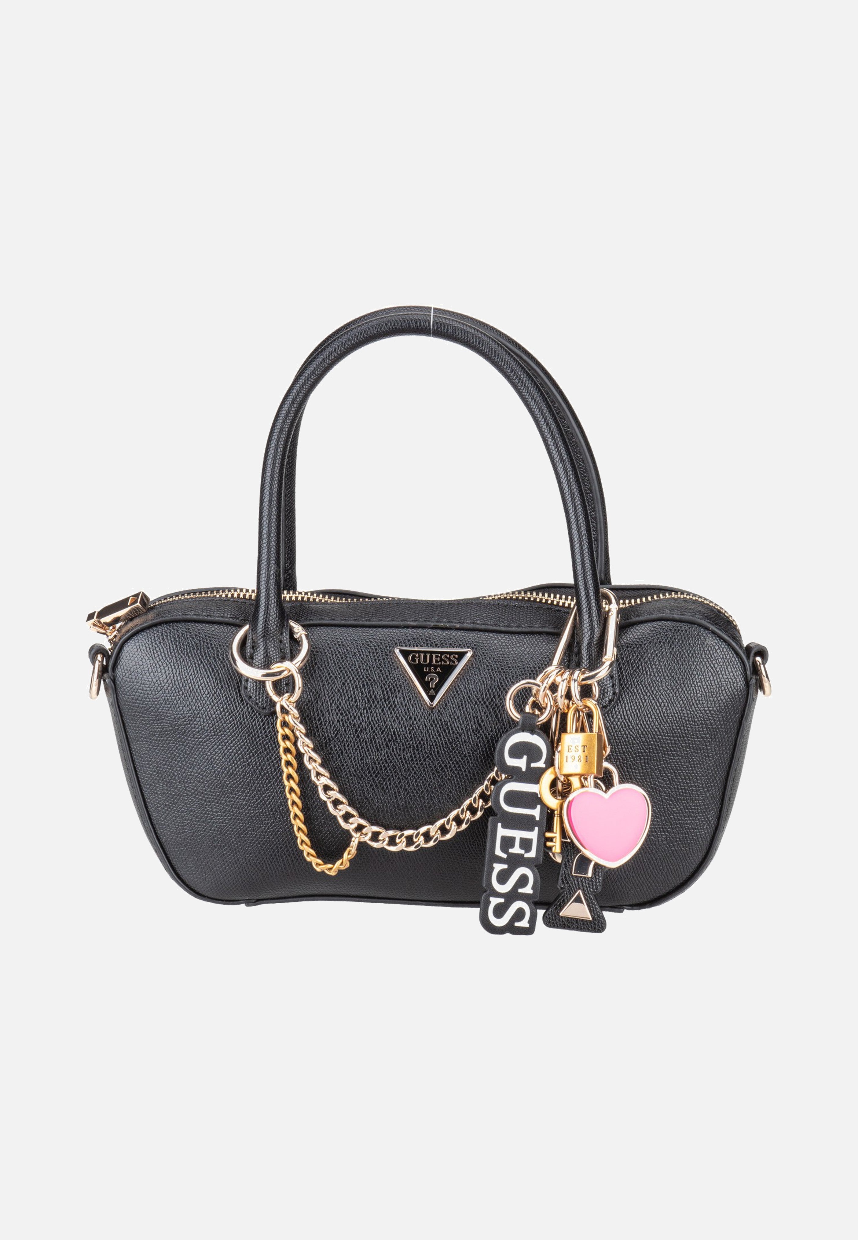 Guess Davina Small Black Handle Bag