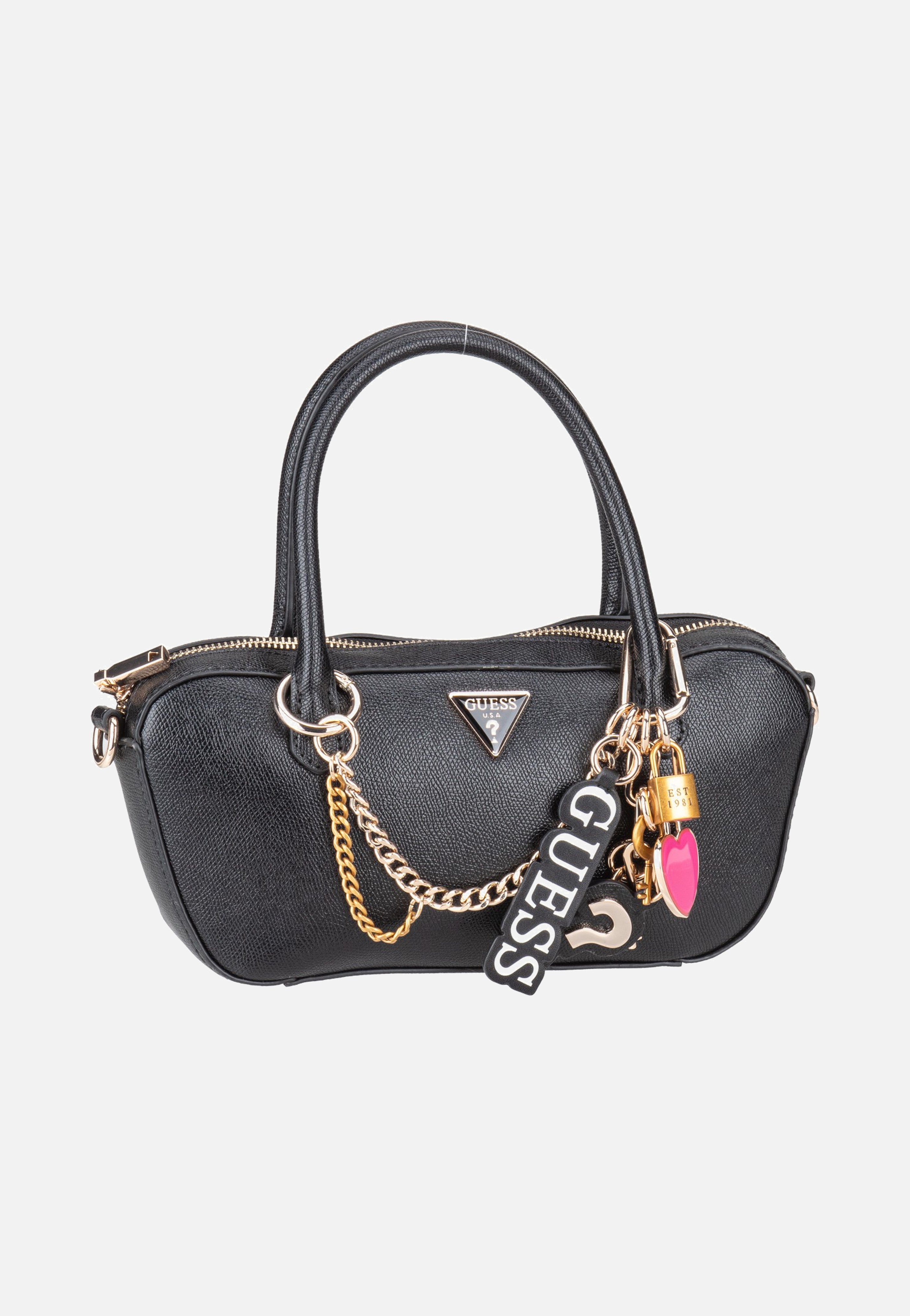 Guess Davina Small Black Handle Bag