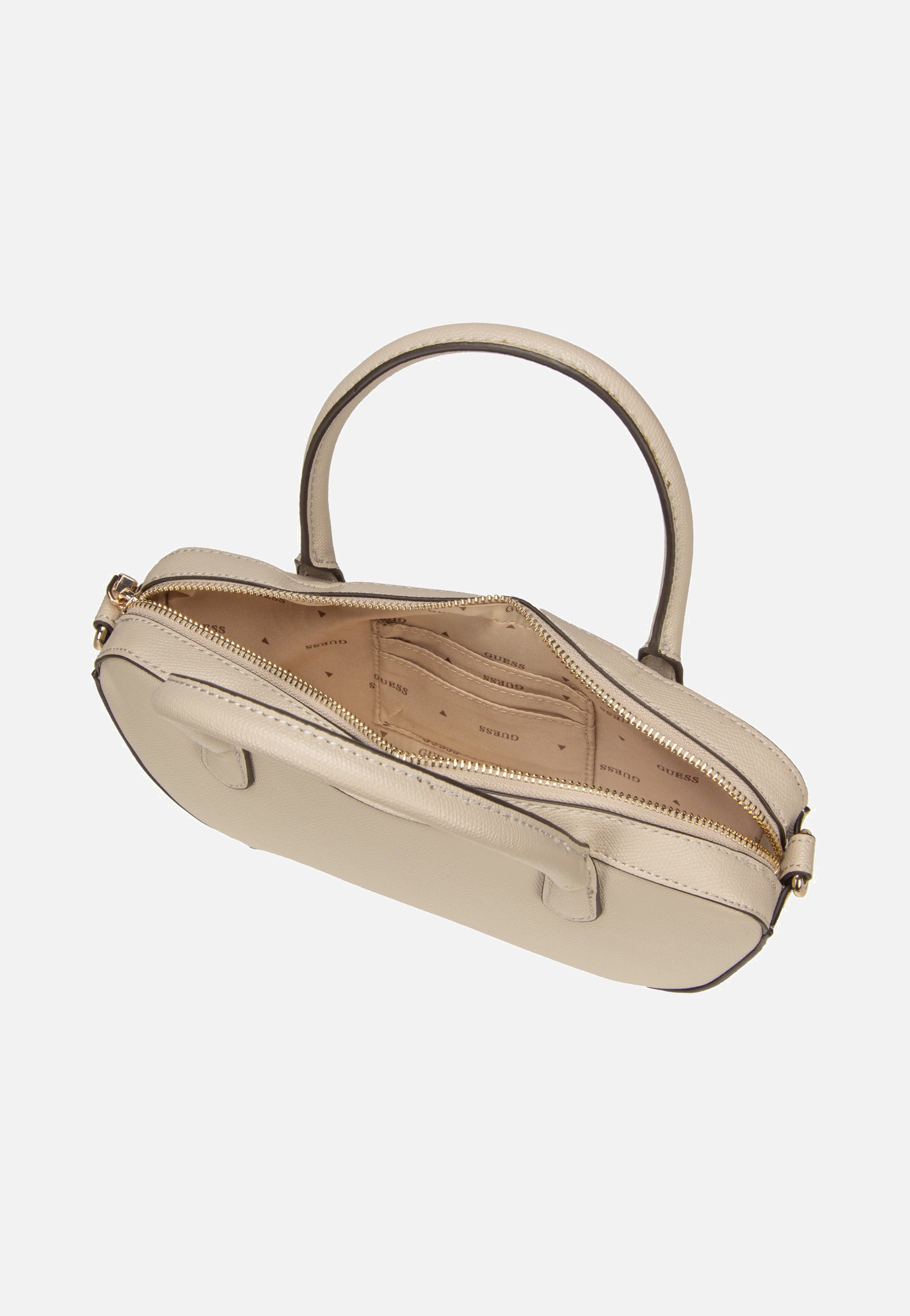 Guess - Davina Small Light Taupe - Handle Bag | Women-Image