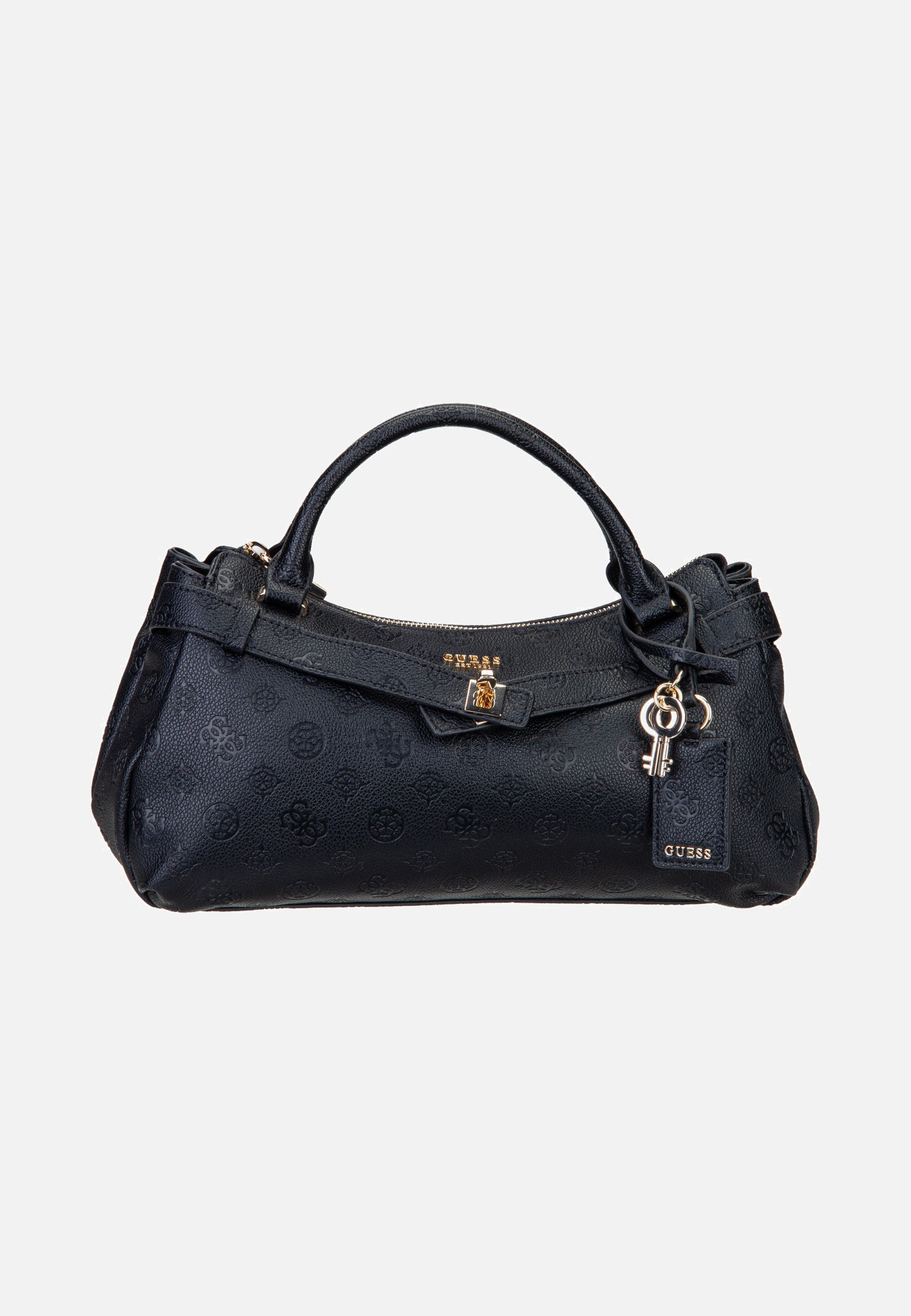 Guess Ella Logo Girlfriend 46050 Black Logo Handle Bag