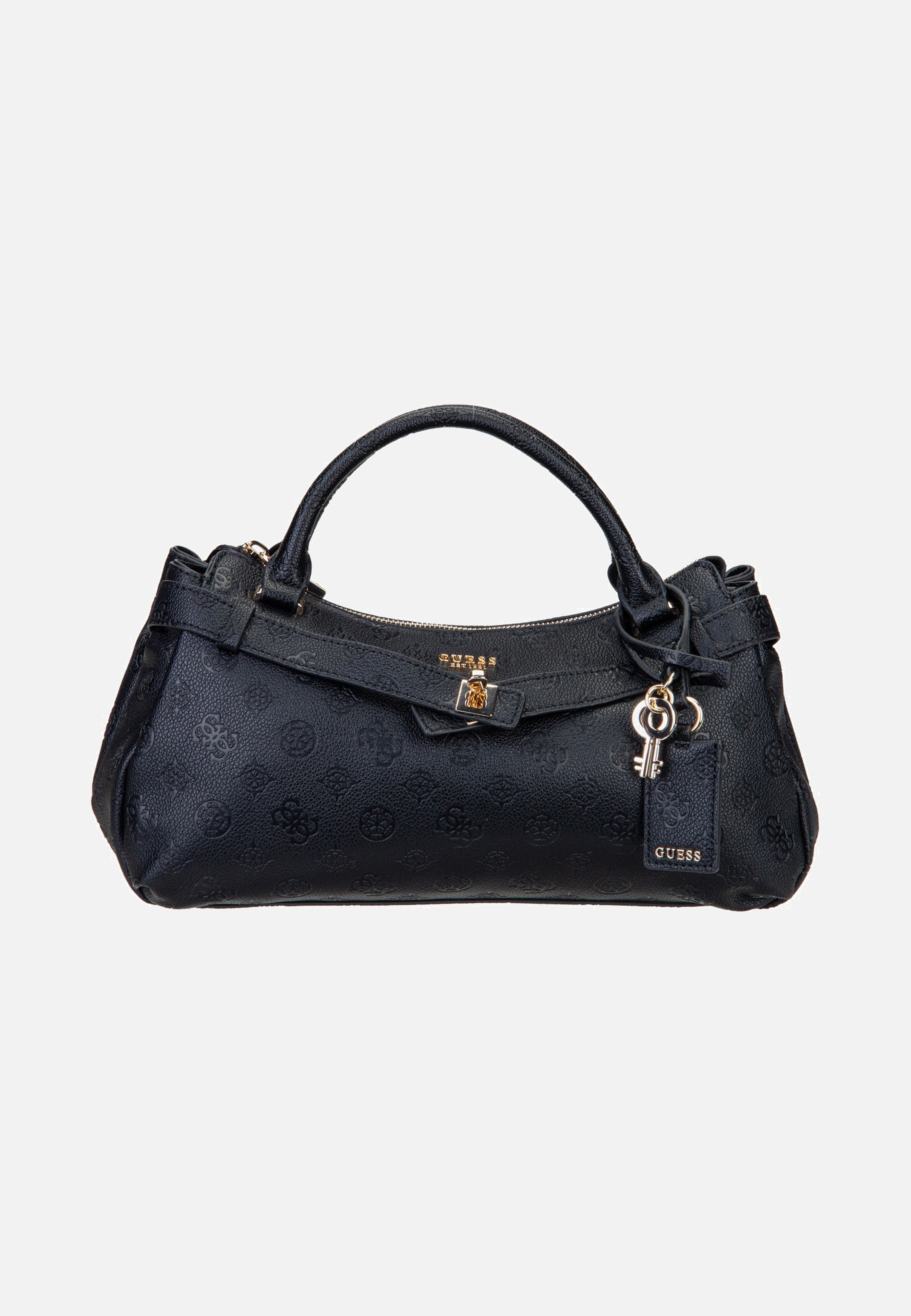 Guess Ella Logo Girlfriend 46050 Black Logo Handle Bag