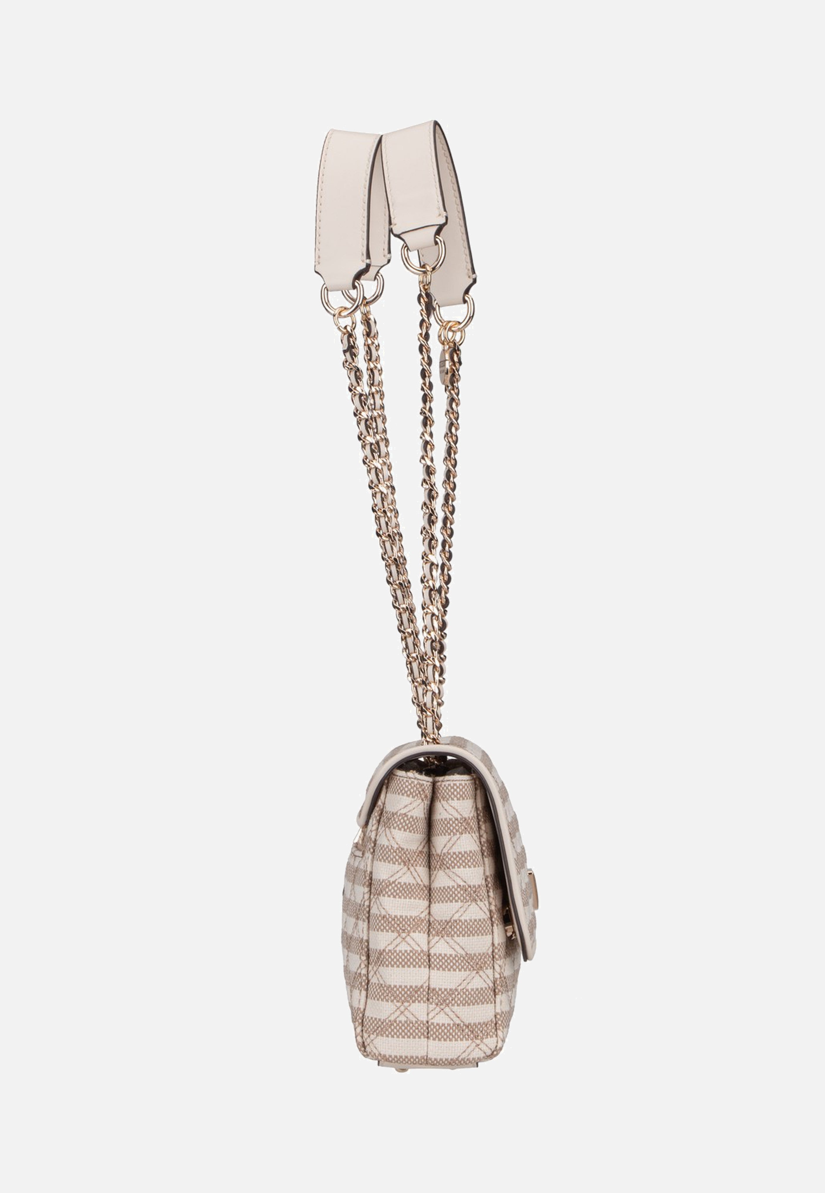 Guess Giully II 2 Comp Conv Flap Taupe Multi Umhängetasche