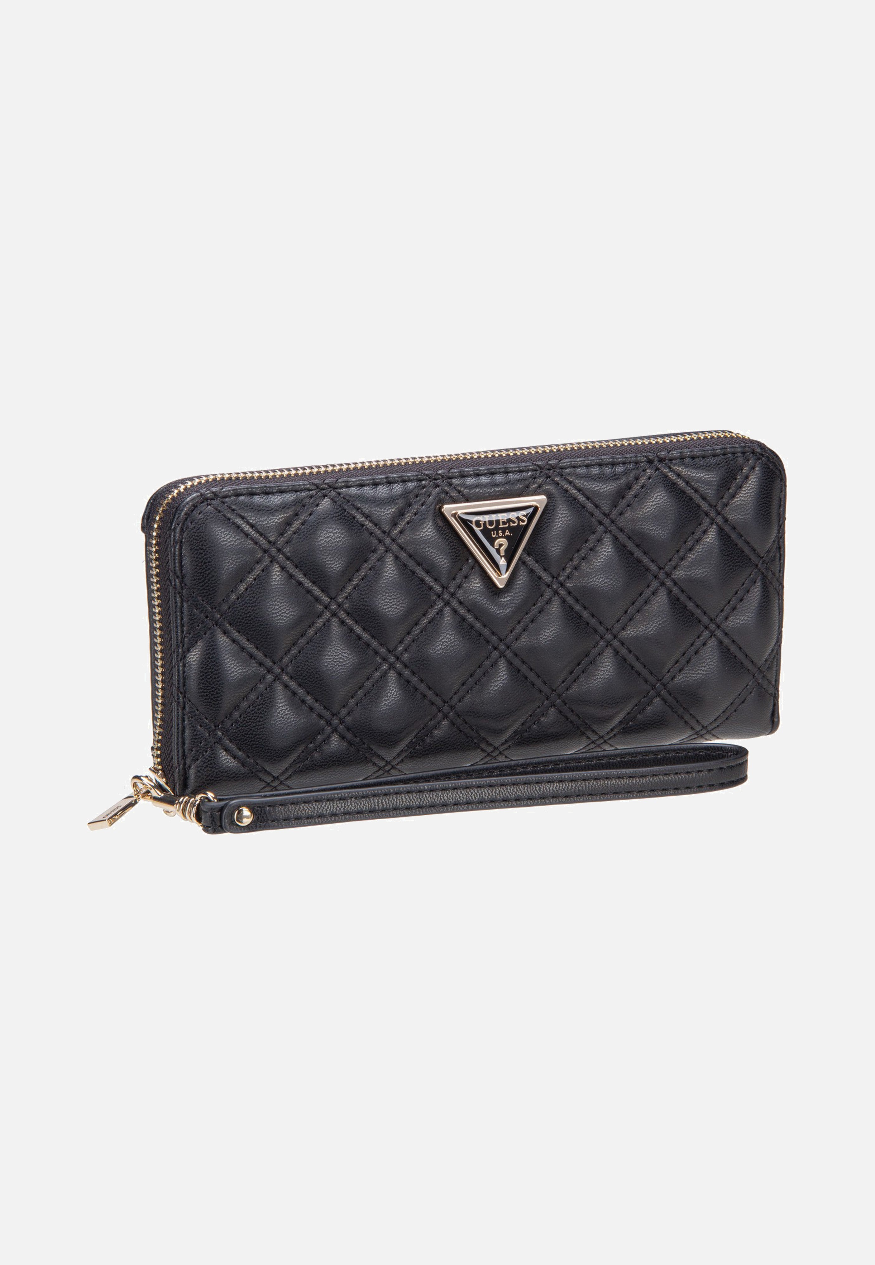Guess Giully II Slg Large Zip Around Black Portemonnaie