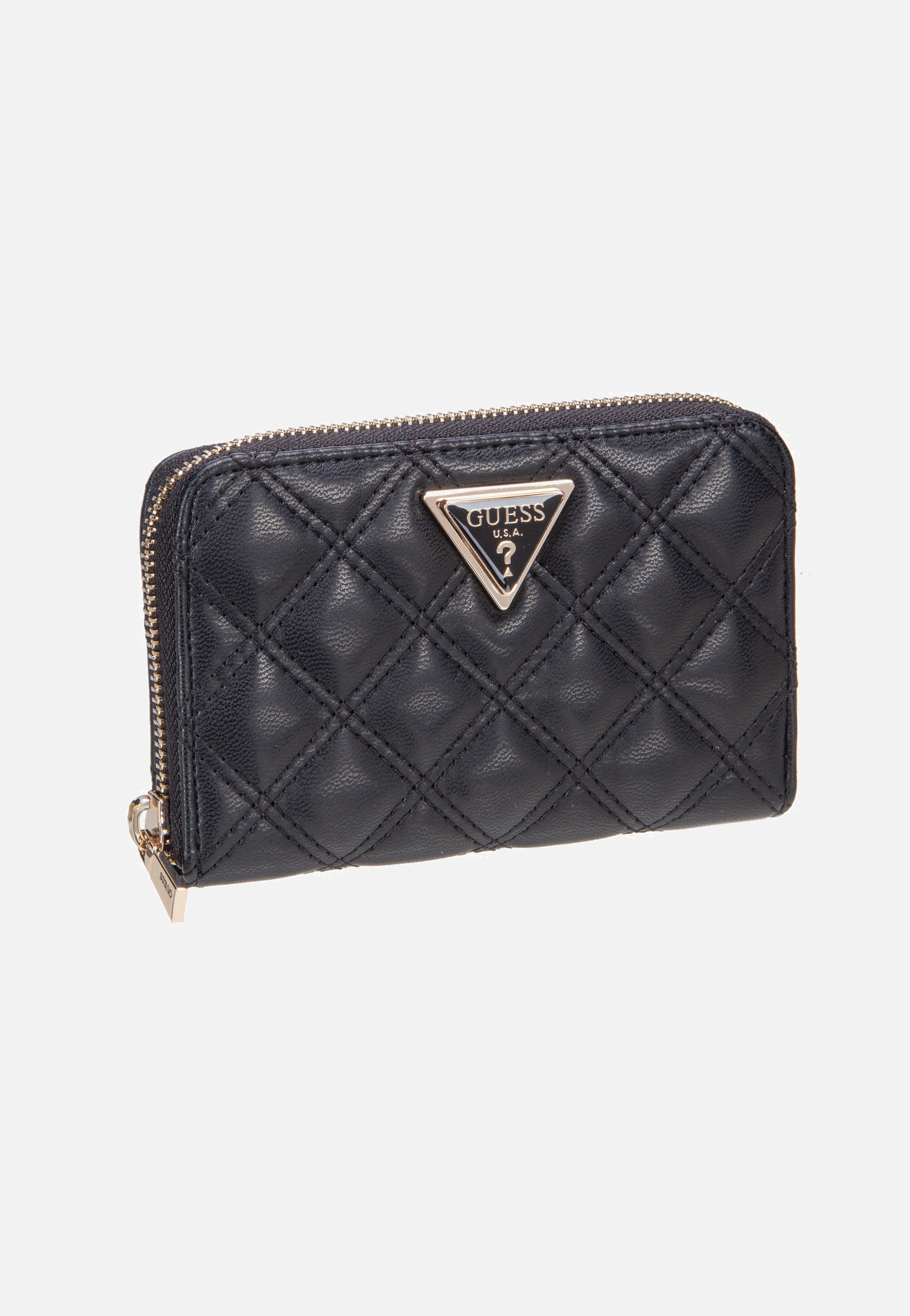 Guess Giully II Slg Med Zip Around Black Portemonnaie