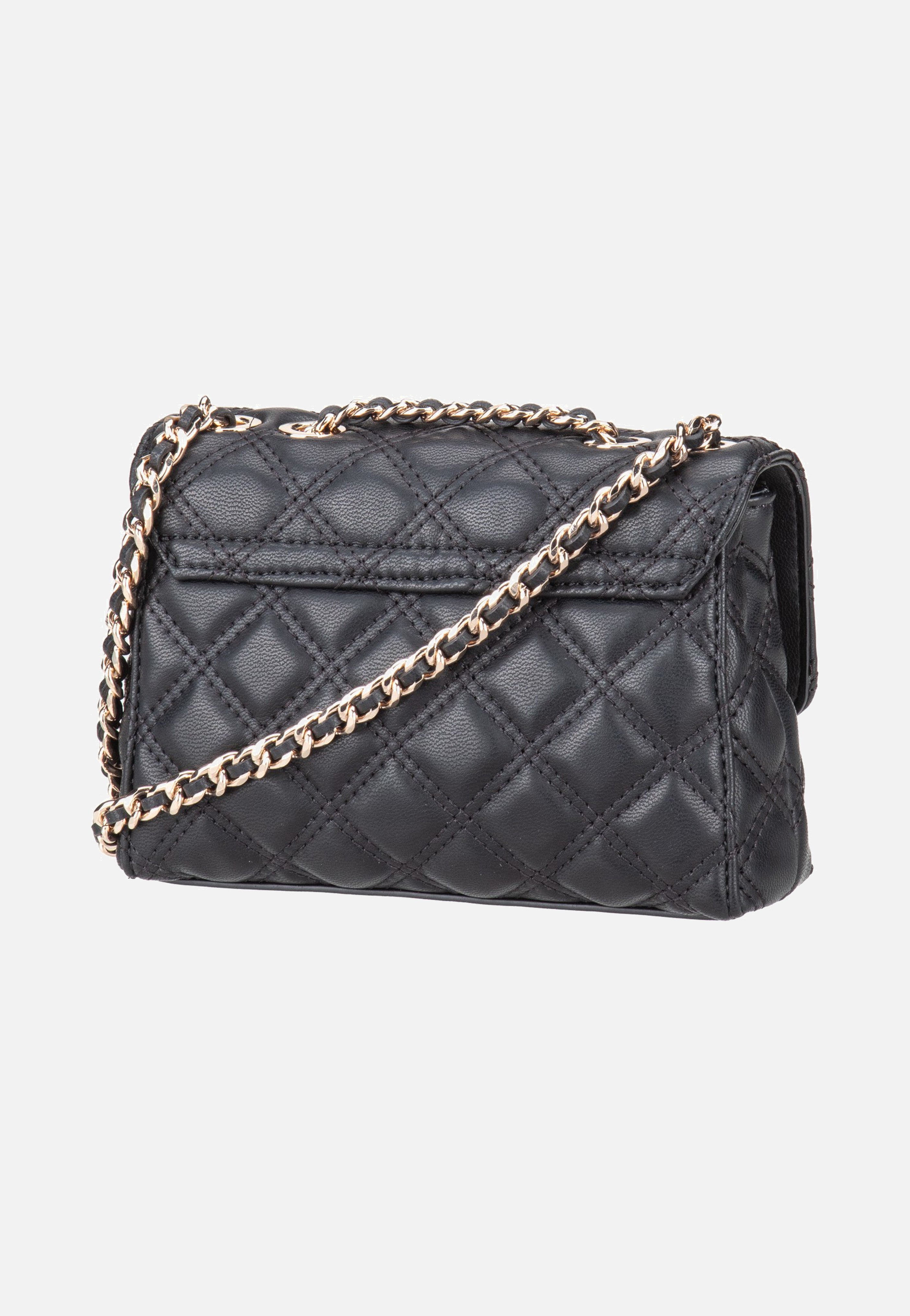 Guess Giully II Mini 2 Comp Conv Flap Black Evening Bag