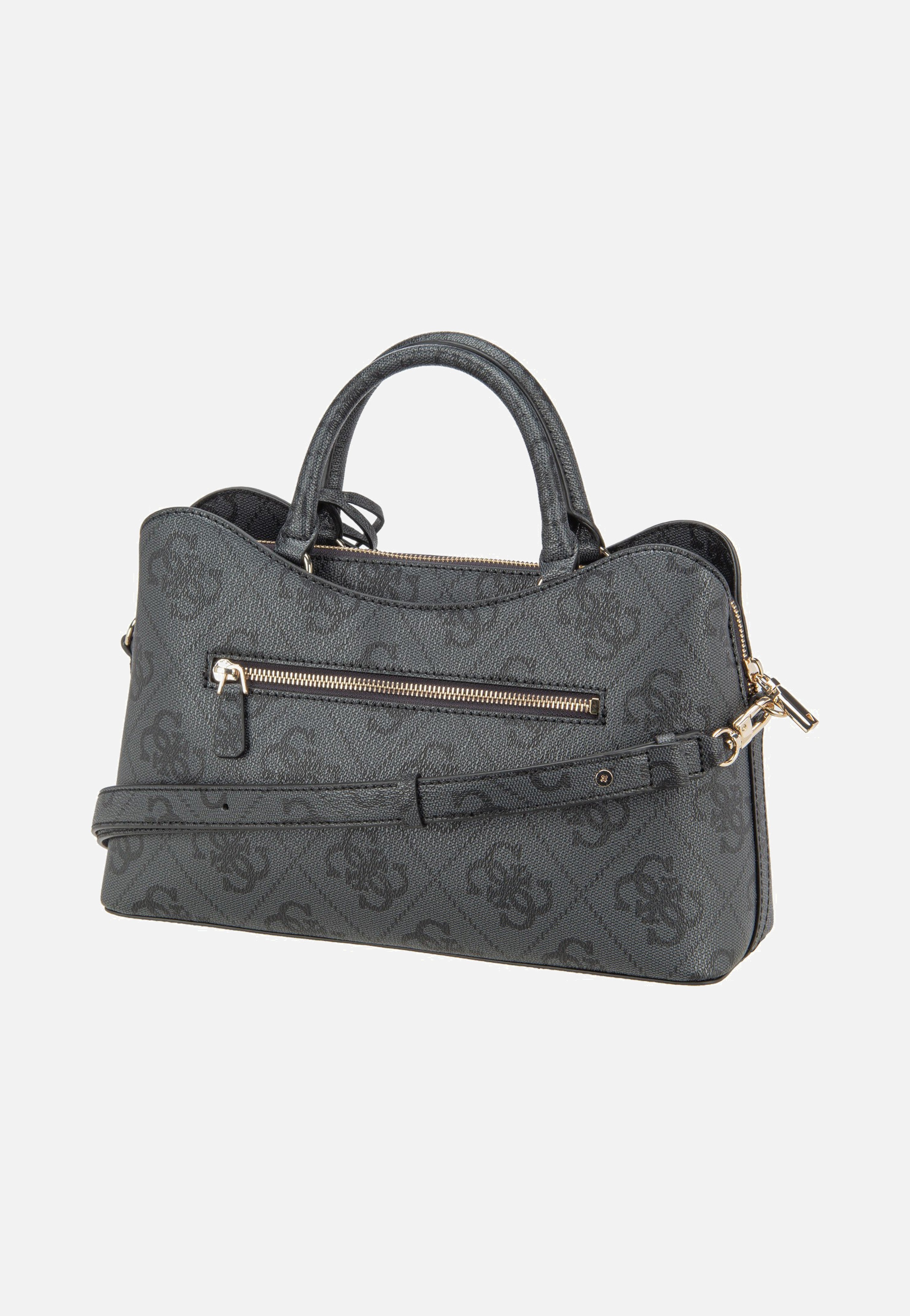 Guess Janie Logo Girlfriend Satchel Coal Logo Satchel