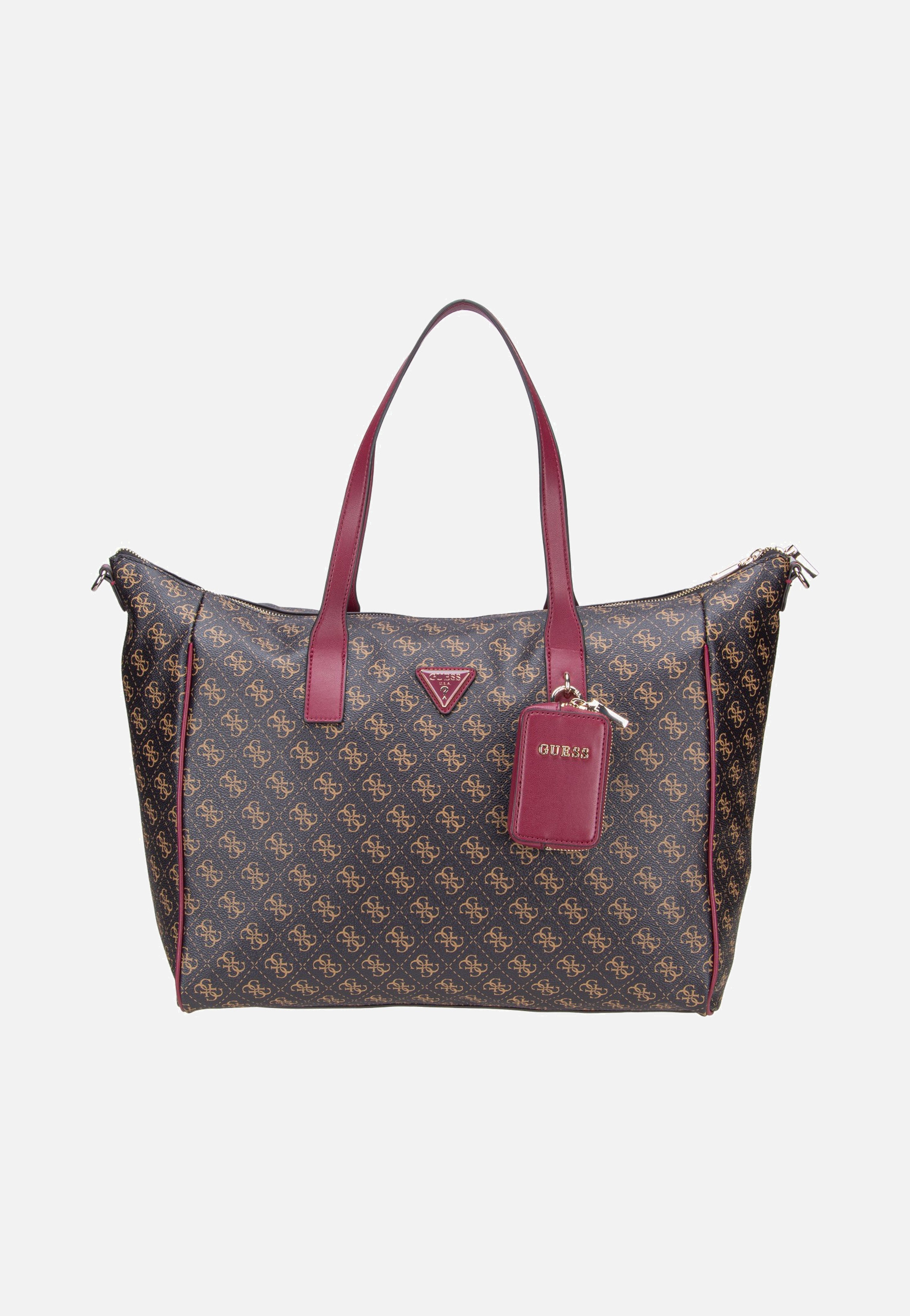Guess - Latona Carryon Large Tote Brown Logo - Shopper | Women-Image
