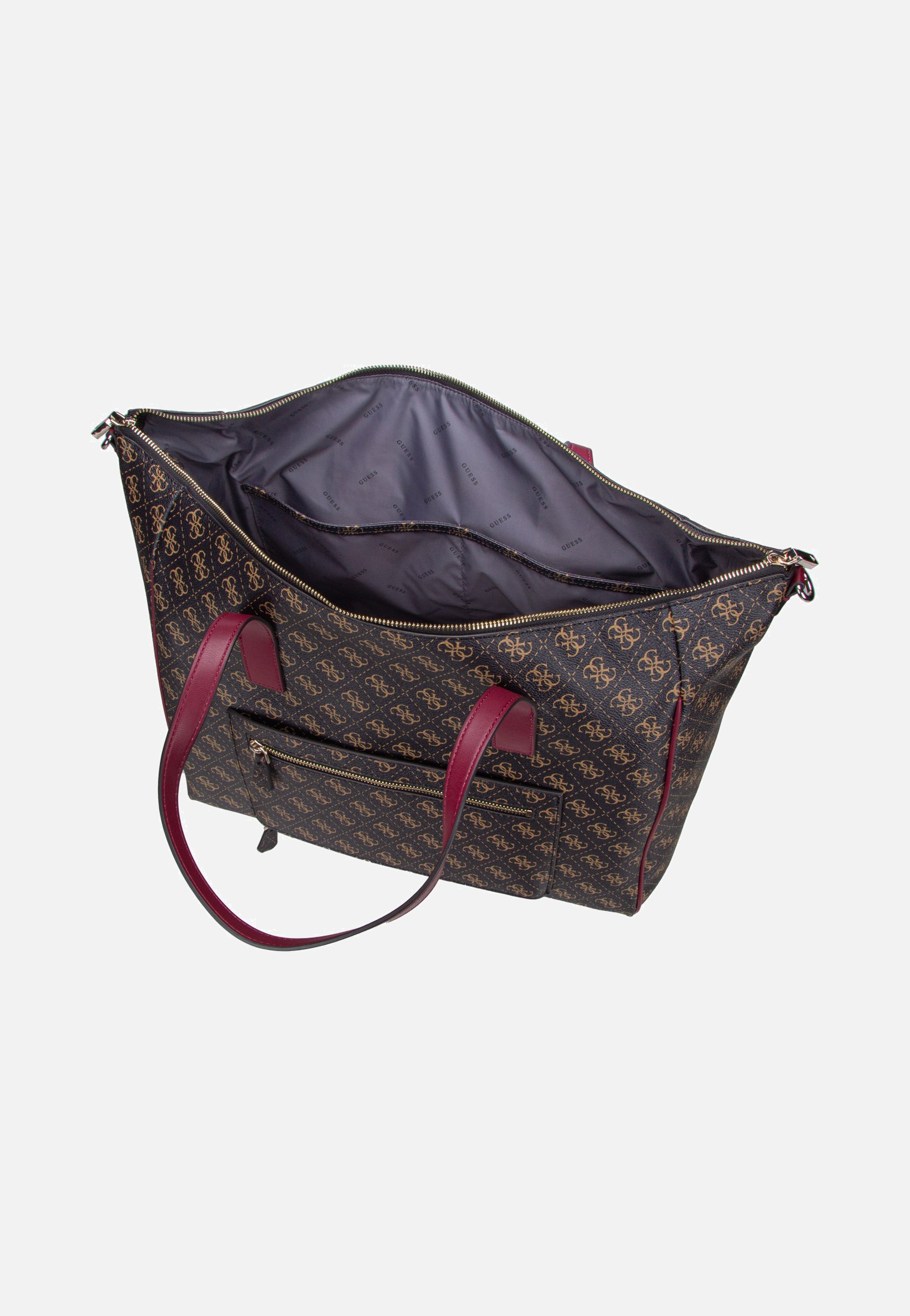 Guess - Latona Carryon Large Tote Brown Logo - Shopper | Women-Image