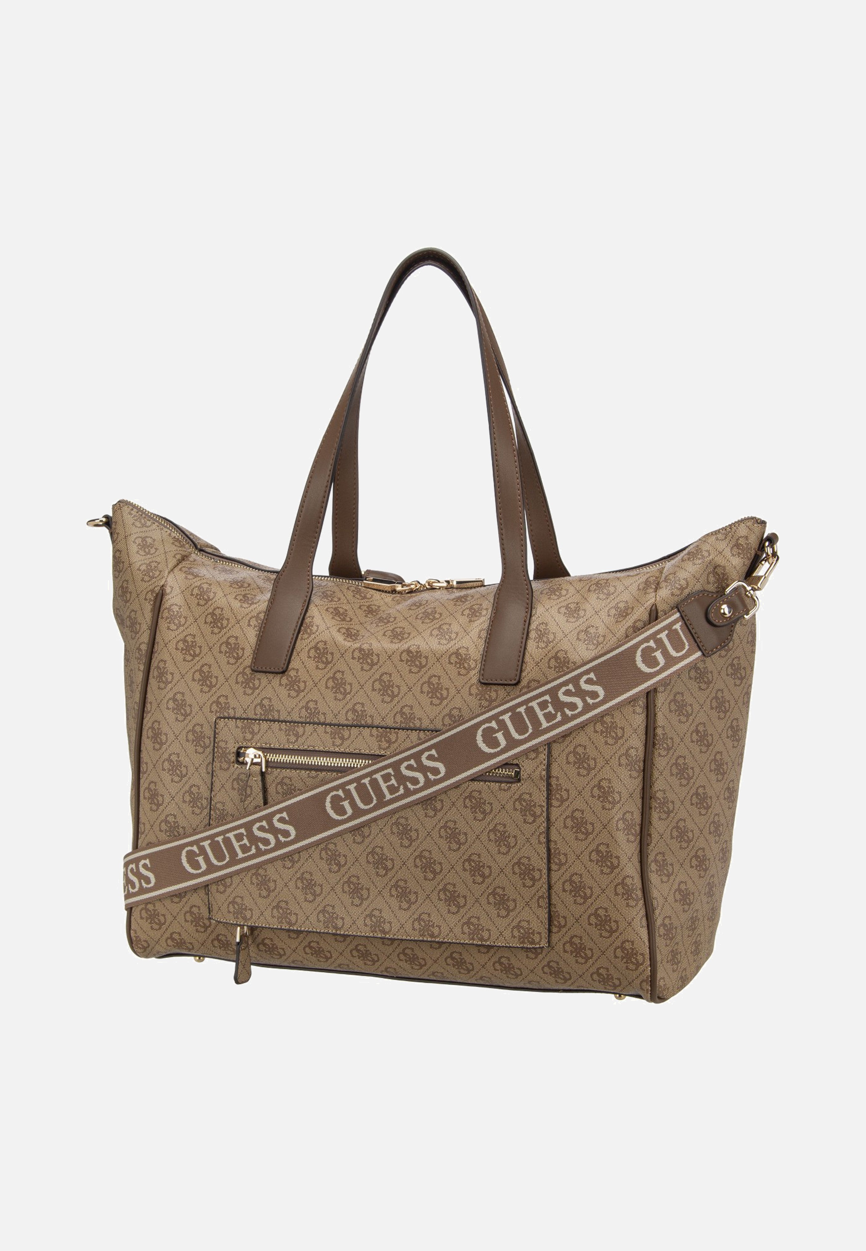 Guess - Latona Carryon Large Tote Latte Logo - Shopper | Women-Image