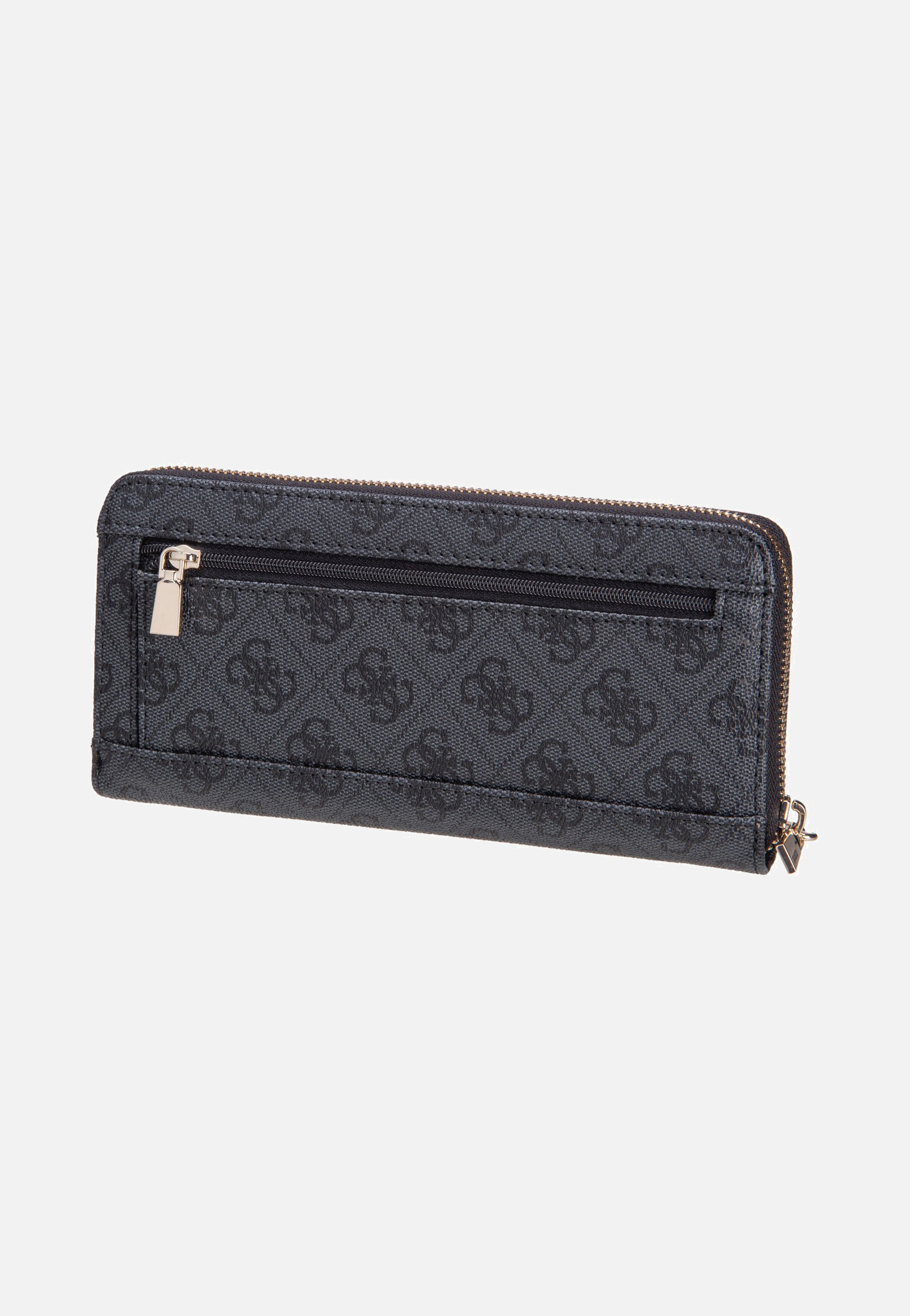 Guess Laurel II Slg Large Zip Around Coal Logo Portemonnaie