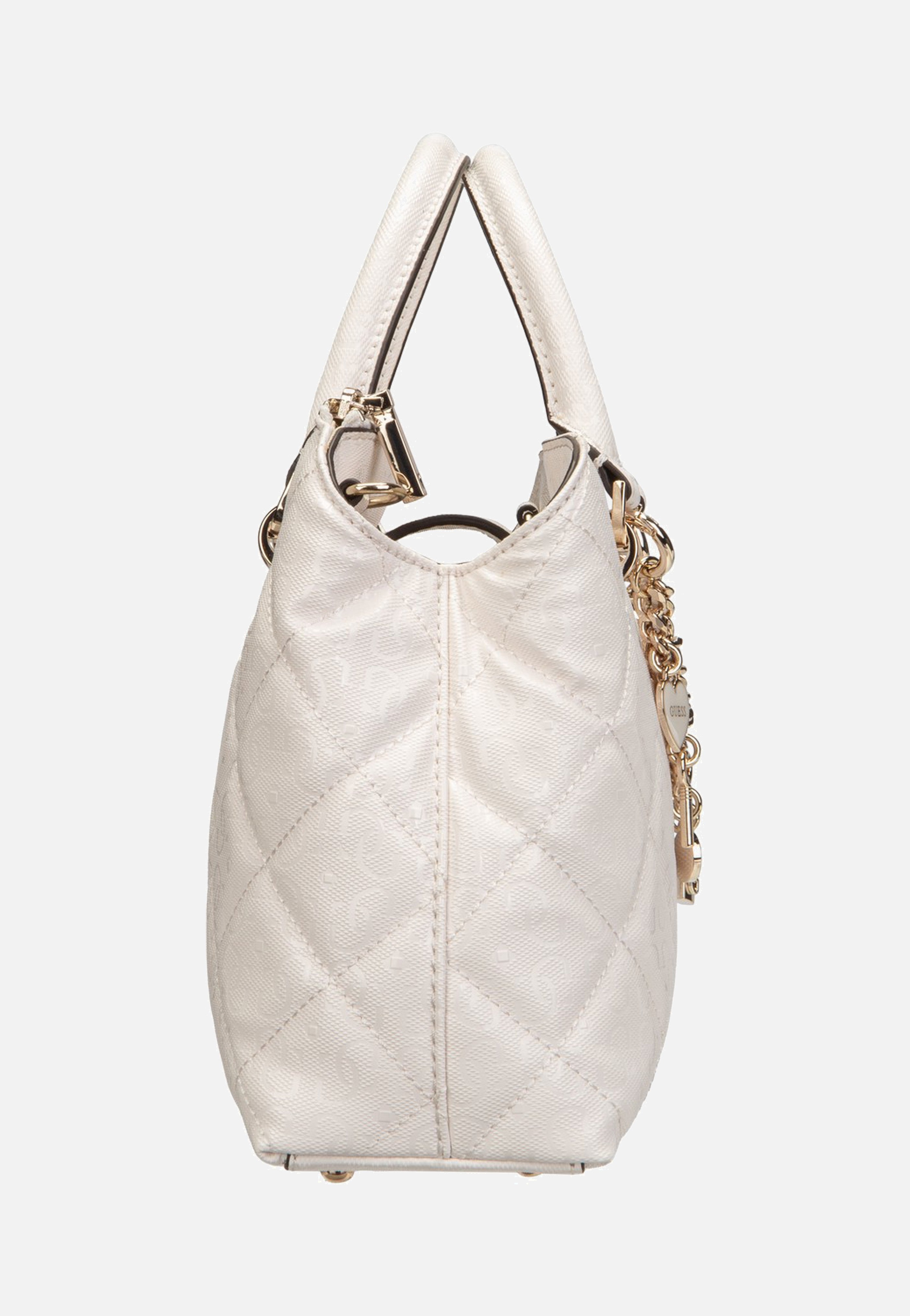 Guess - Libby 2 Comp Satchel Off White - Satchel | Women-Image