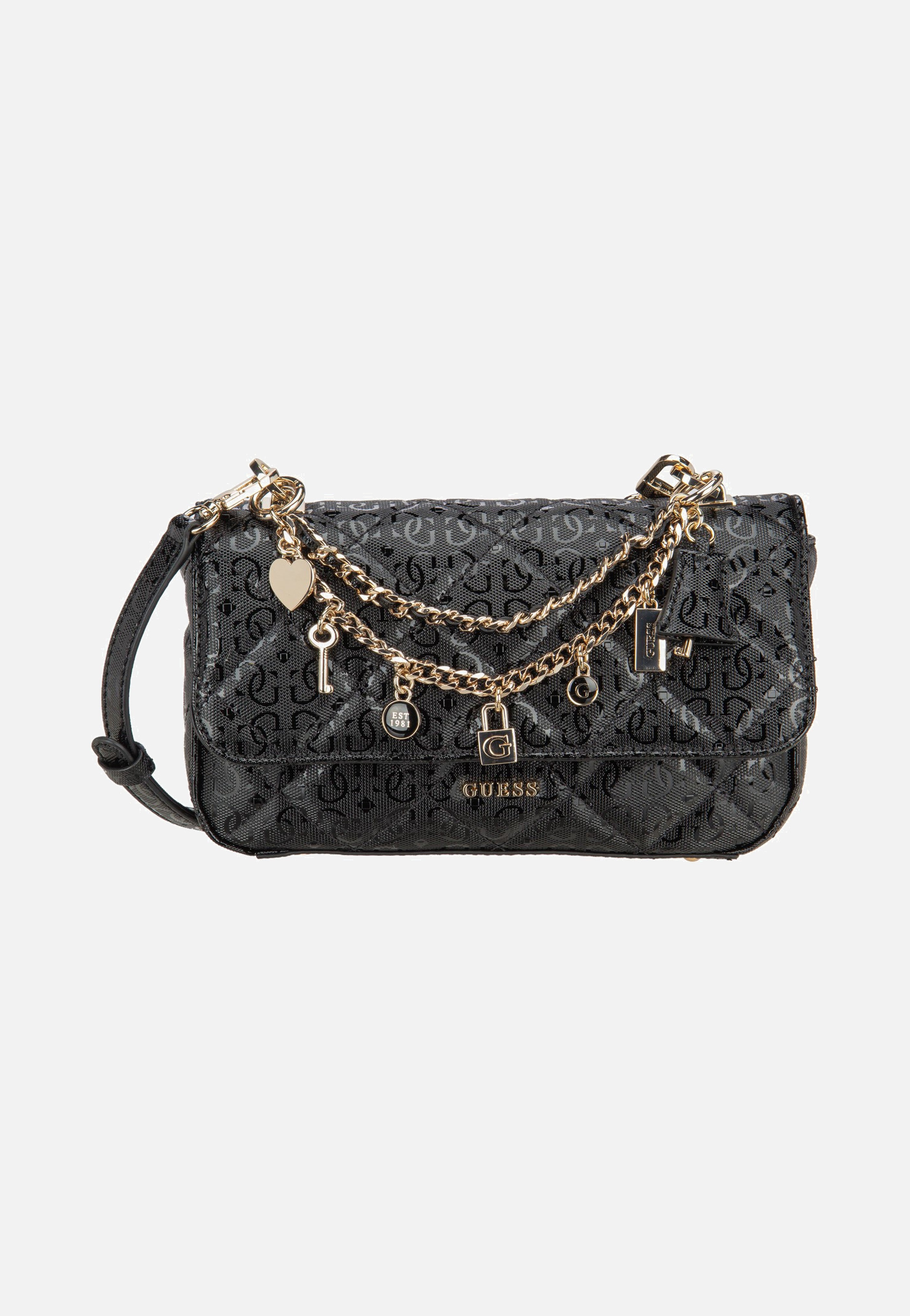 Guess Libby Flap 12200 Black Evening Bag