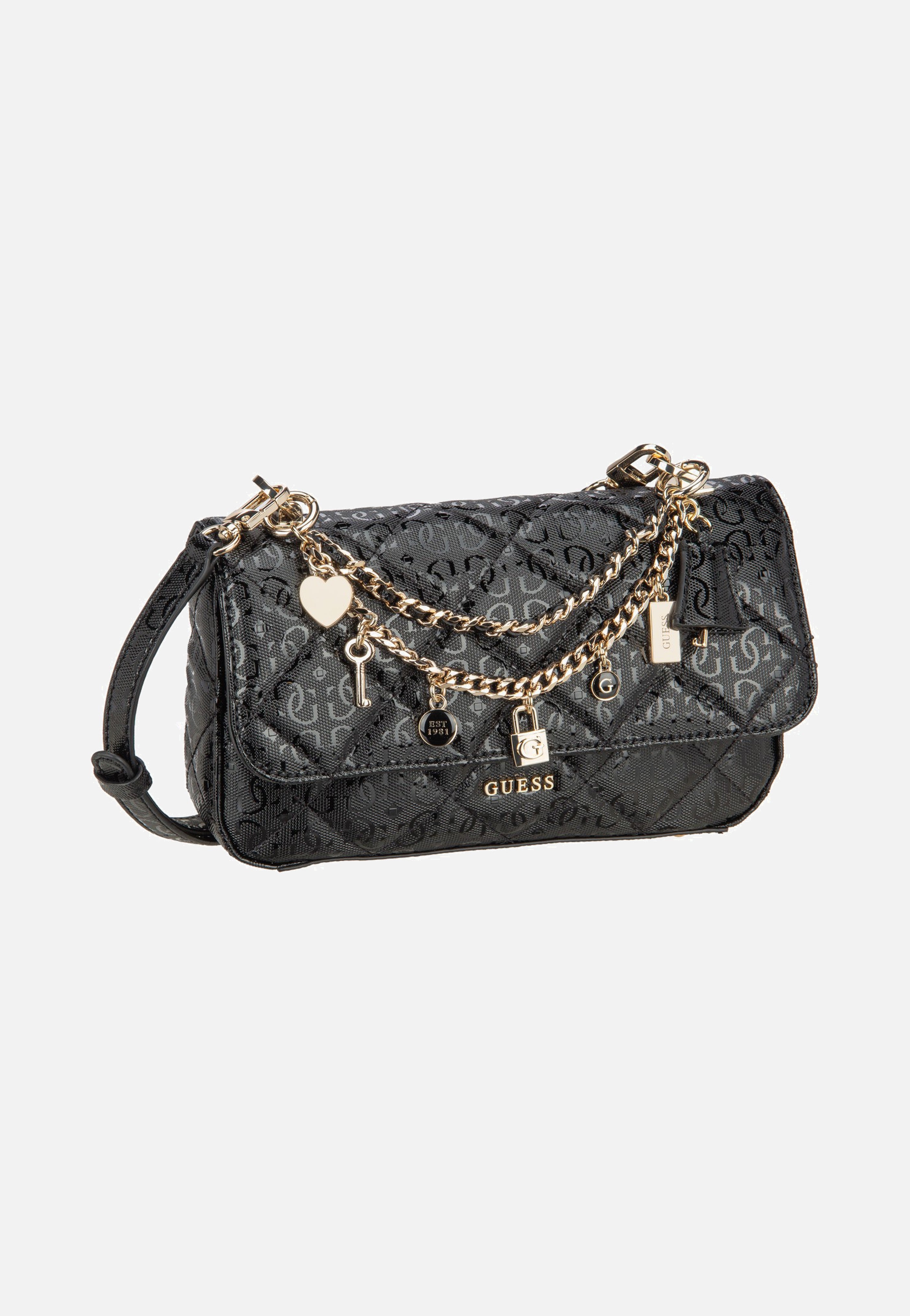 Guess Libby Flap 12200 Black Evening Bag